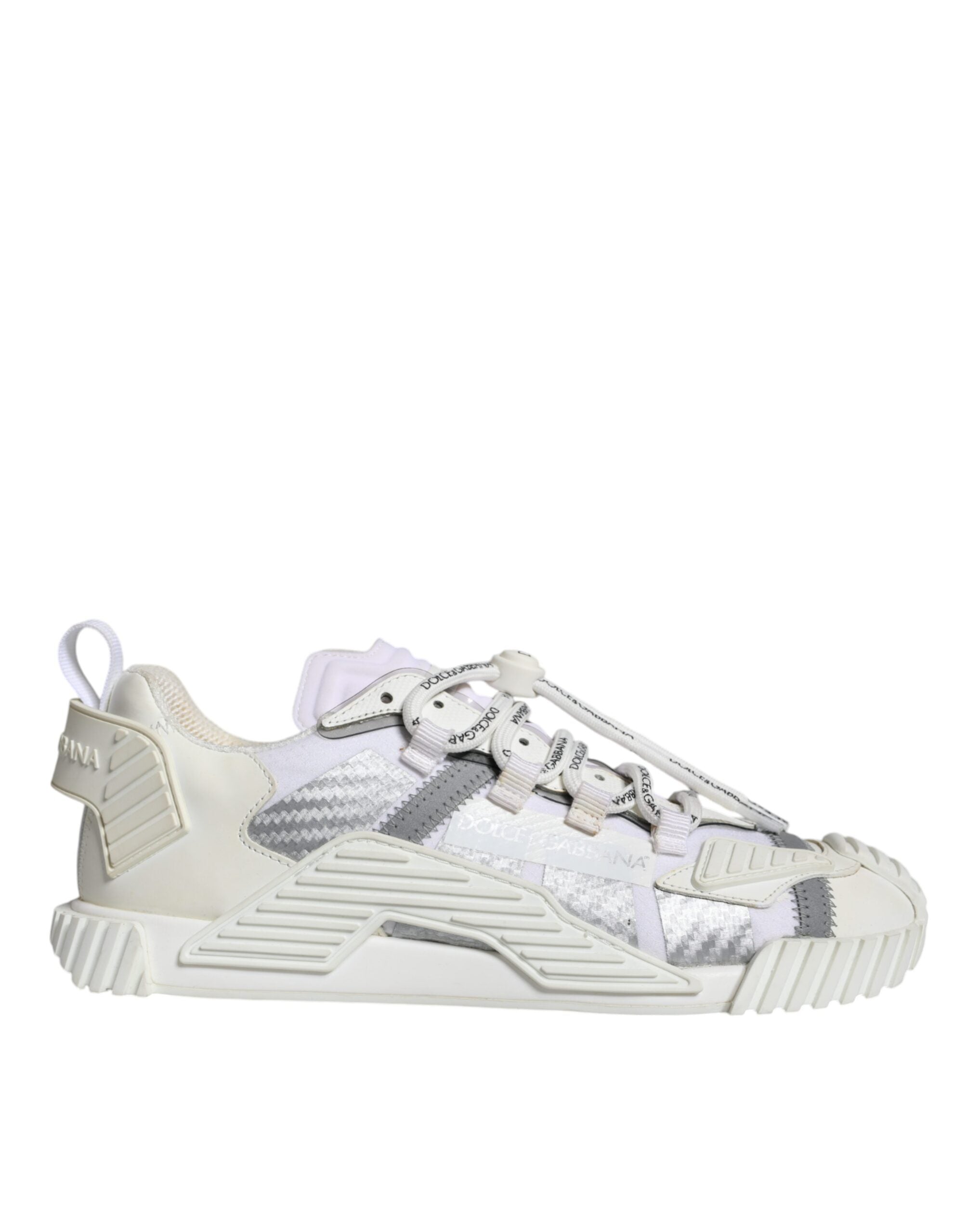 Dolce & Gabbana White Lace Up Low Top NS1 Sneakers Men's Shoes (Pre-Owned)
