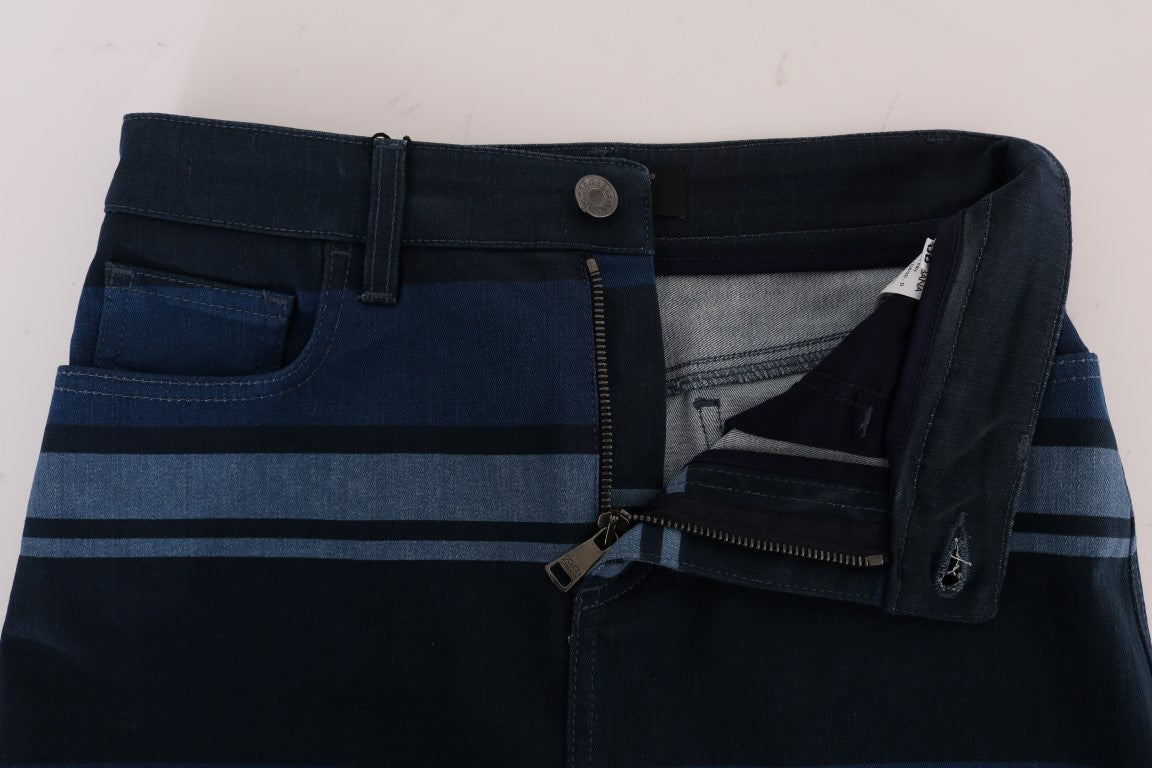 Dolce & Gabbana Chic Blue Denim Mini Women's Skirt