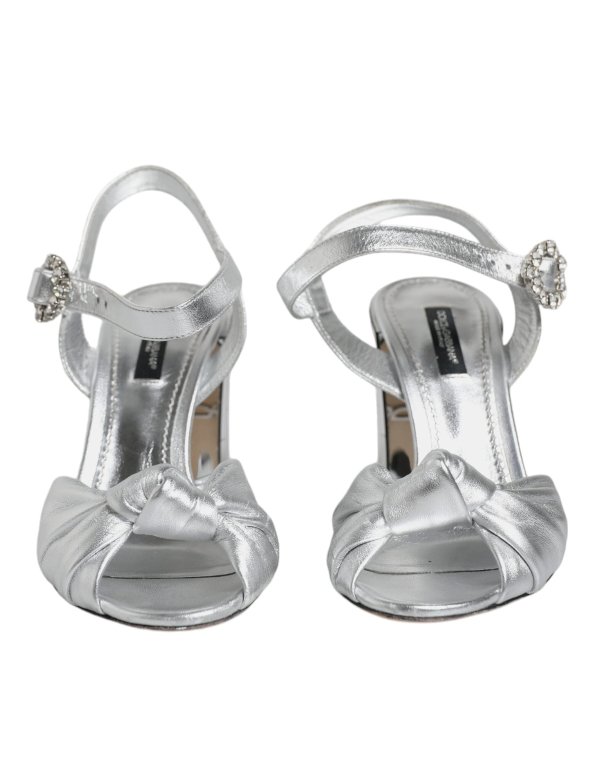 Dolce & Gabbana Silver Mirror Heels KEIRA Sandals Women's Shoes (Pre-Owned)
