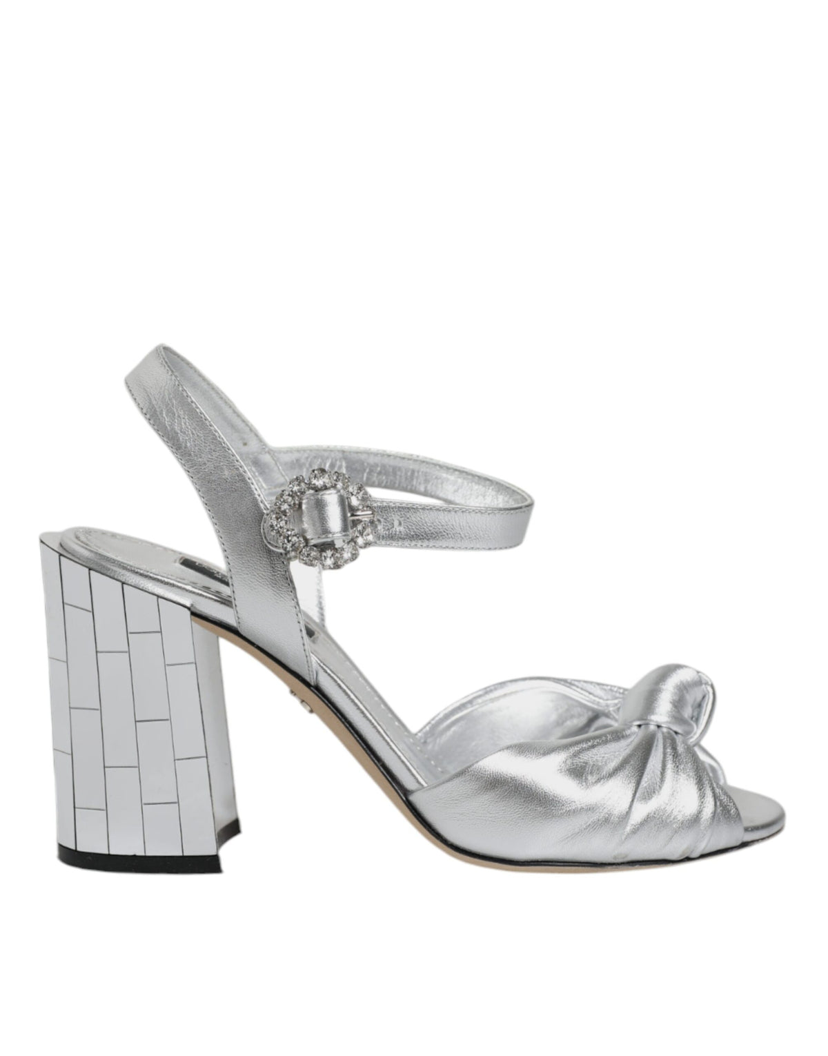 Dolce & Gabbana Silver Mirror Heels KEIRA Sandals Women's Shoes (Pre-Owned)