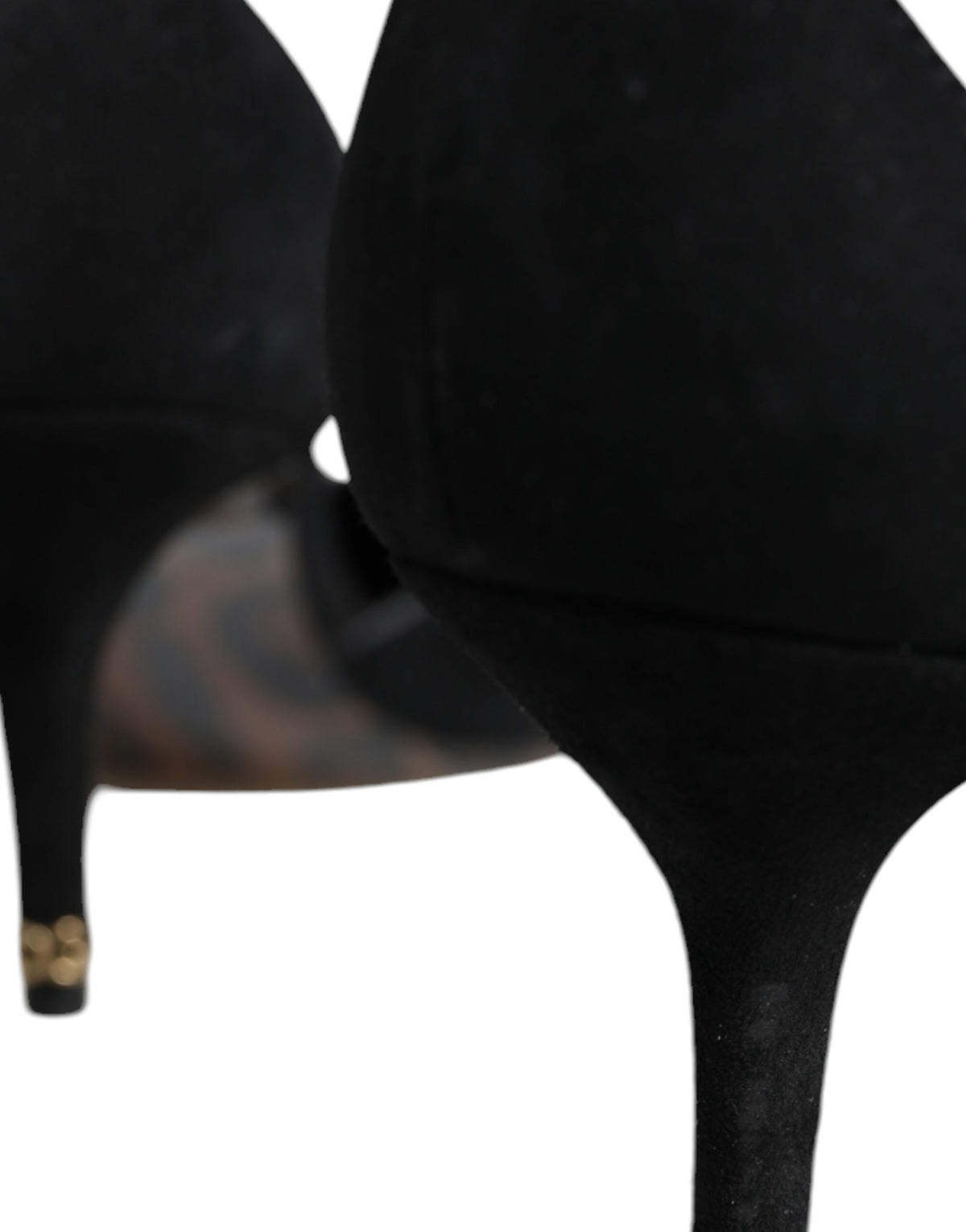 Dolce & Gabbana Black Suede Ankle Strap Heels Pumps Women's Shoes (Pre-Owned)