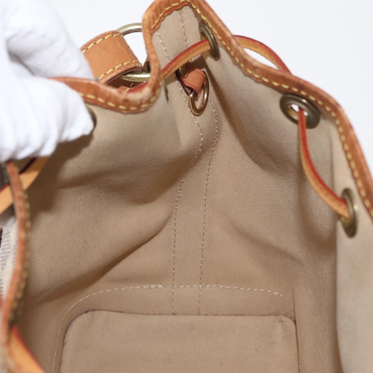 Louis Vuitton Noe Damier Ebene Beige Canvas Shoulder Bag Bag (Pre-Owned)