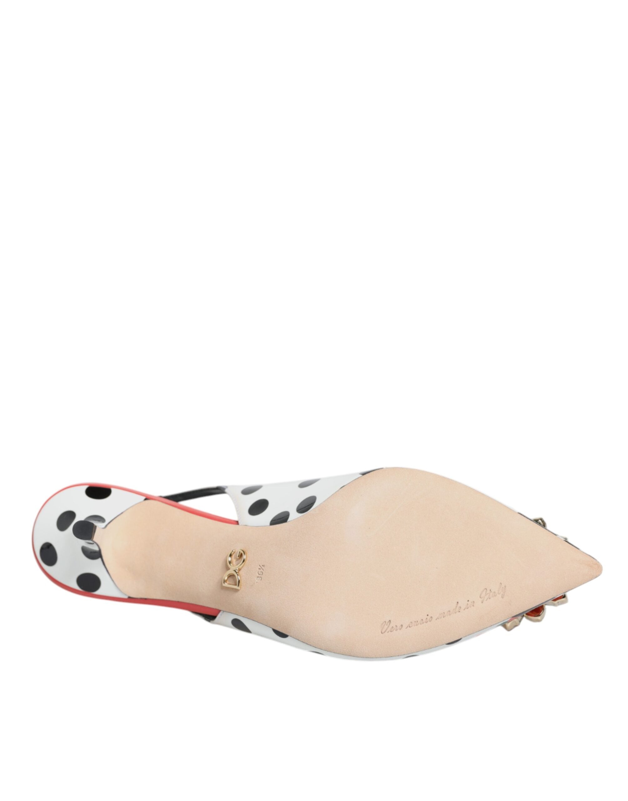 Dolce & Gabbana Multicolor Crystal Heels Slingback Women's Shoes (Pre-Owned)