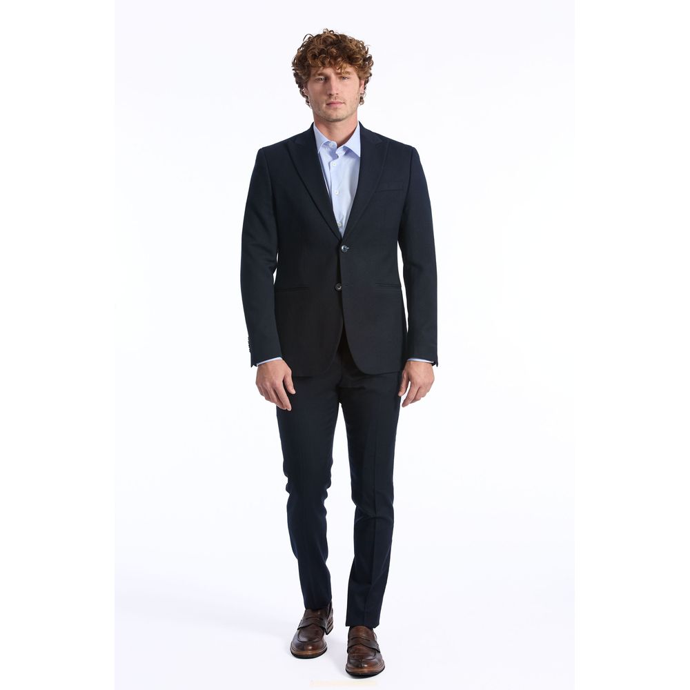 Baldinini Trend Blue Wool Men Men's Suit