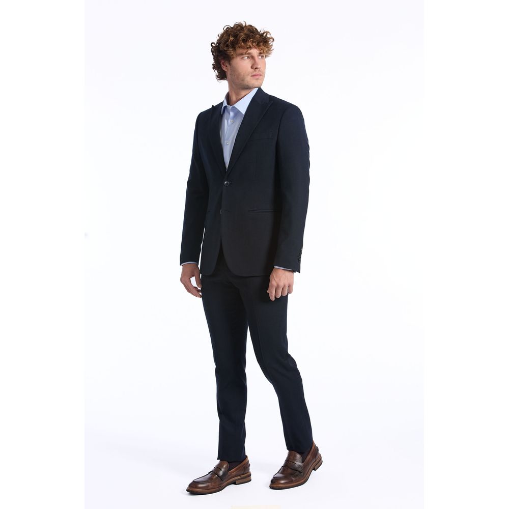 Baldinini Trend Blue Wool Men Men's Suit