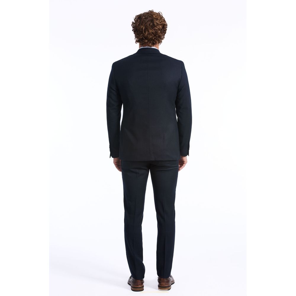 Baldinini Trend Blue Wool Men Men's Suit