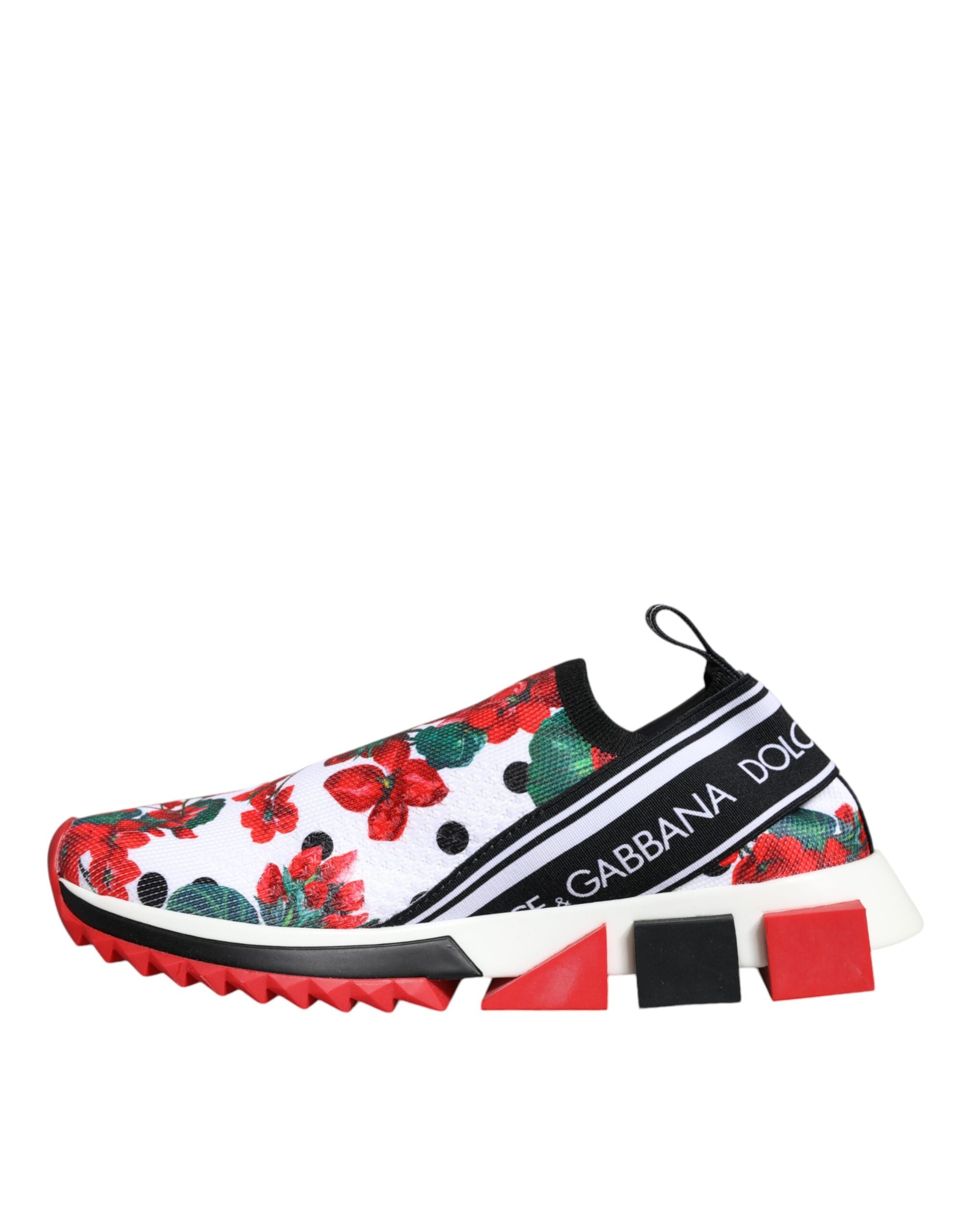 Dolce & Gabbana Multicolor Geranium Sorrento Sneakers Women's Shoes