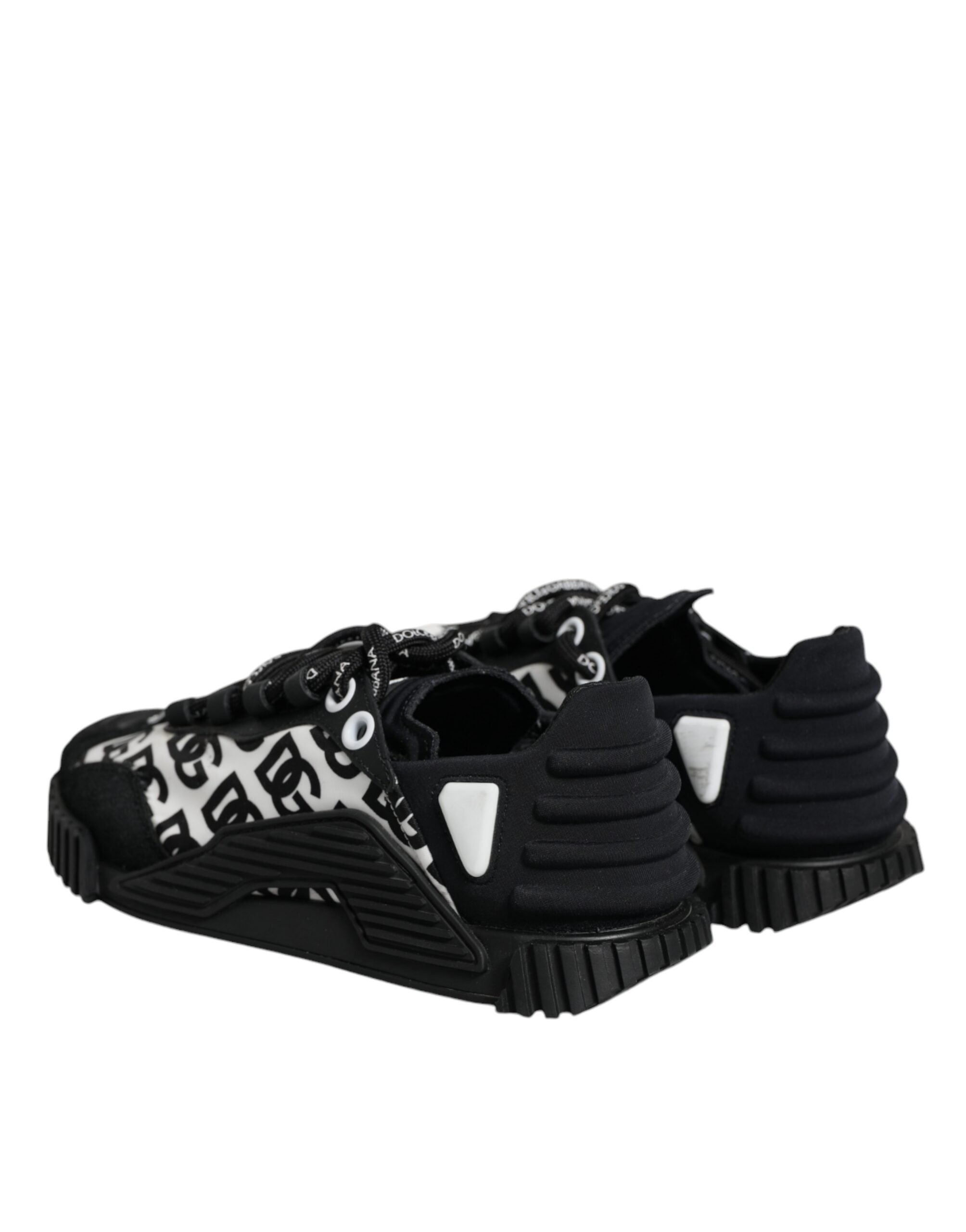 Dolce & Gabbana Black Logo Lace Up Low Top NS1 Sneakers Women's Shoes (Pre-Owned)