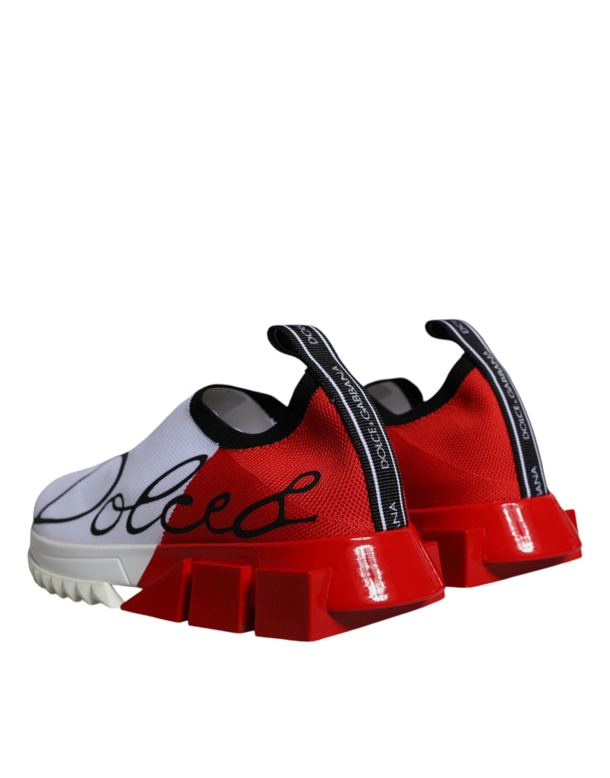 Dolce & Gabbana White Red Low Top Sorrento Men Sneakers Women's Shoes (Pre-Owned)