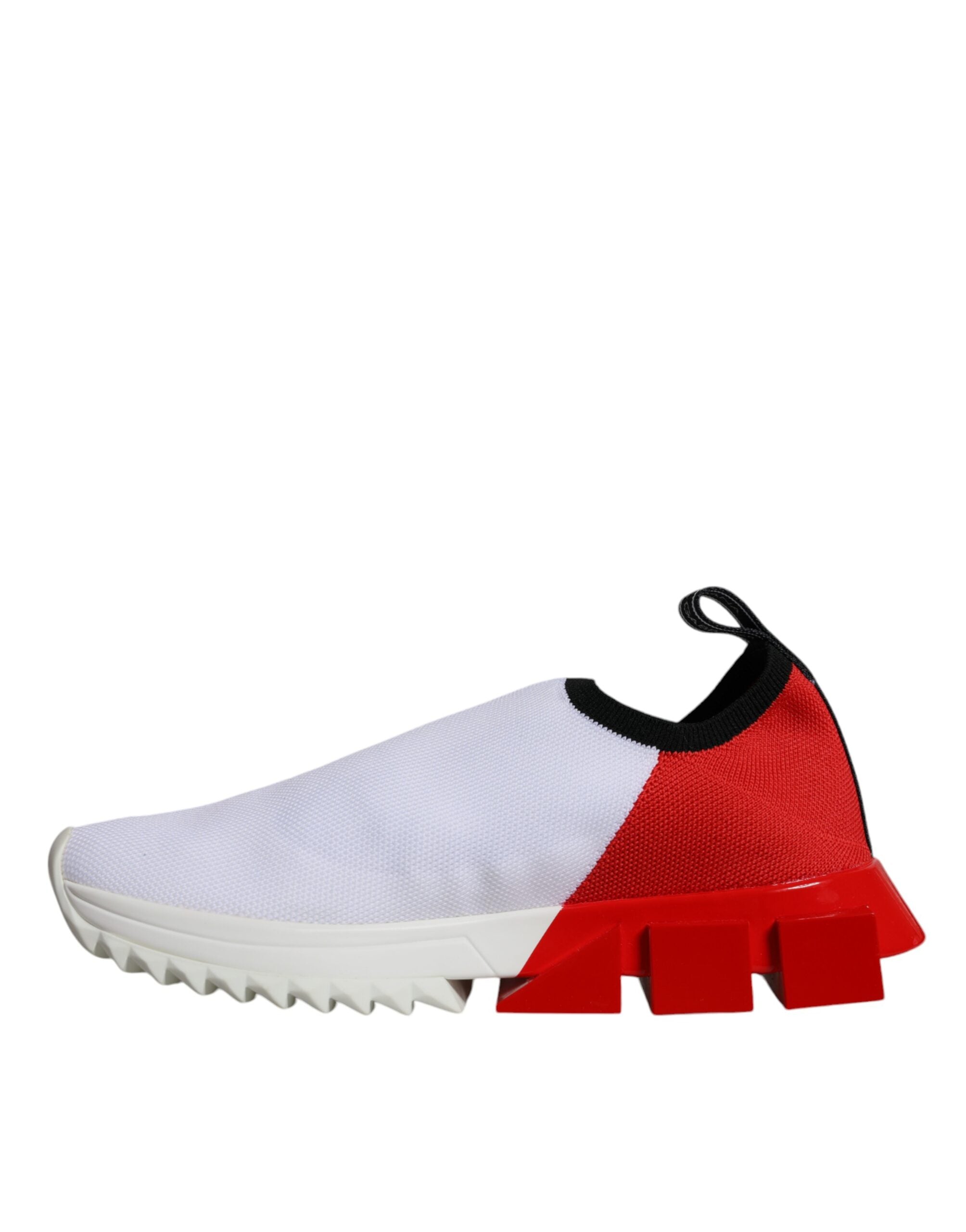 Dolce & Gabbana White Red Low Top Sorrento Men Sneakers Women's Shoes (Pre-Owned)