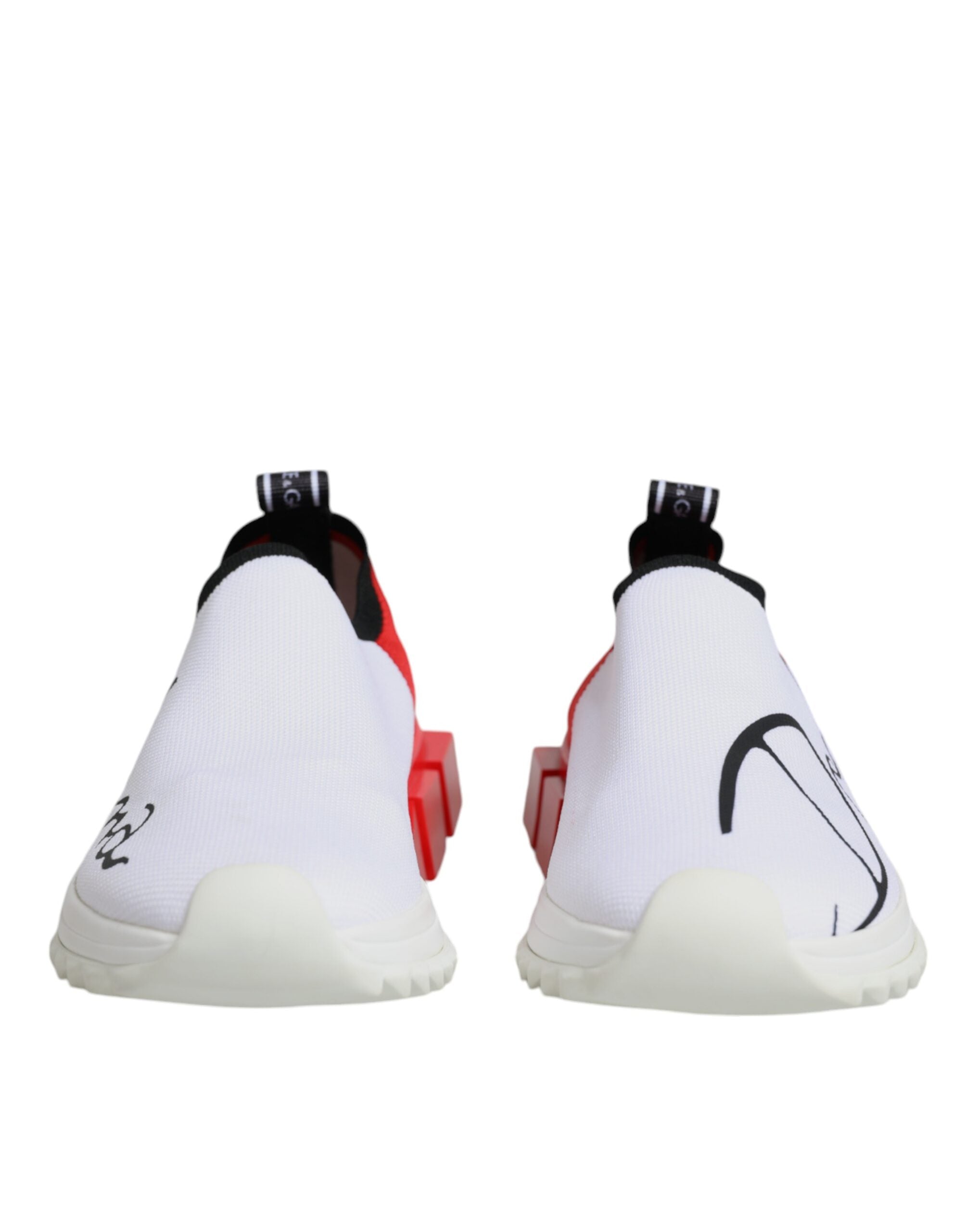 Dolce & Gabbana White Red Low Top Sorrento Men Sneakers Women's Shoes (Pre-Owned)