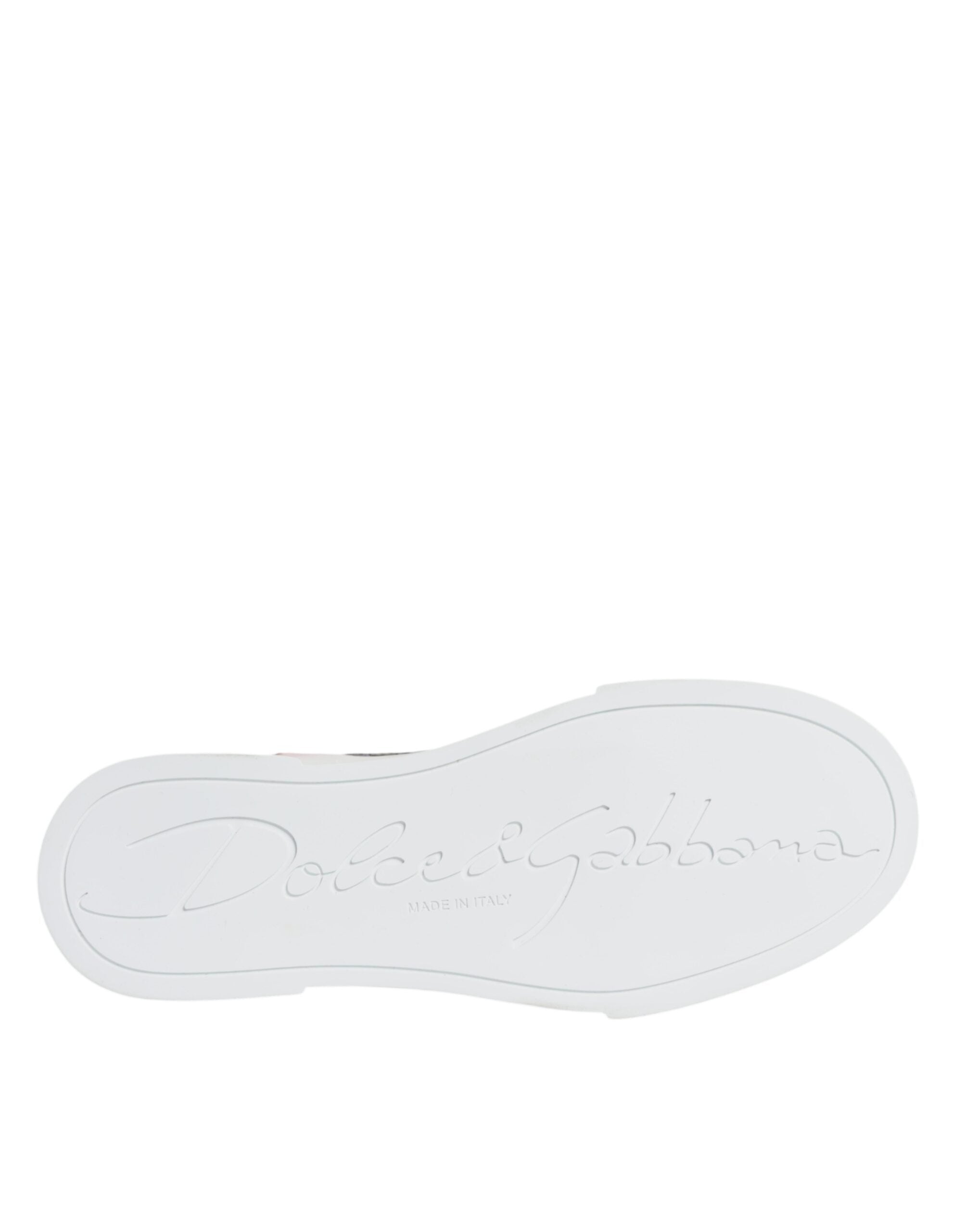 Dolce & Gabbana Multicolor Patchwork Logo High Top Sneakers Women's Shoes (Pre-Owned)