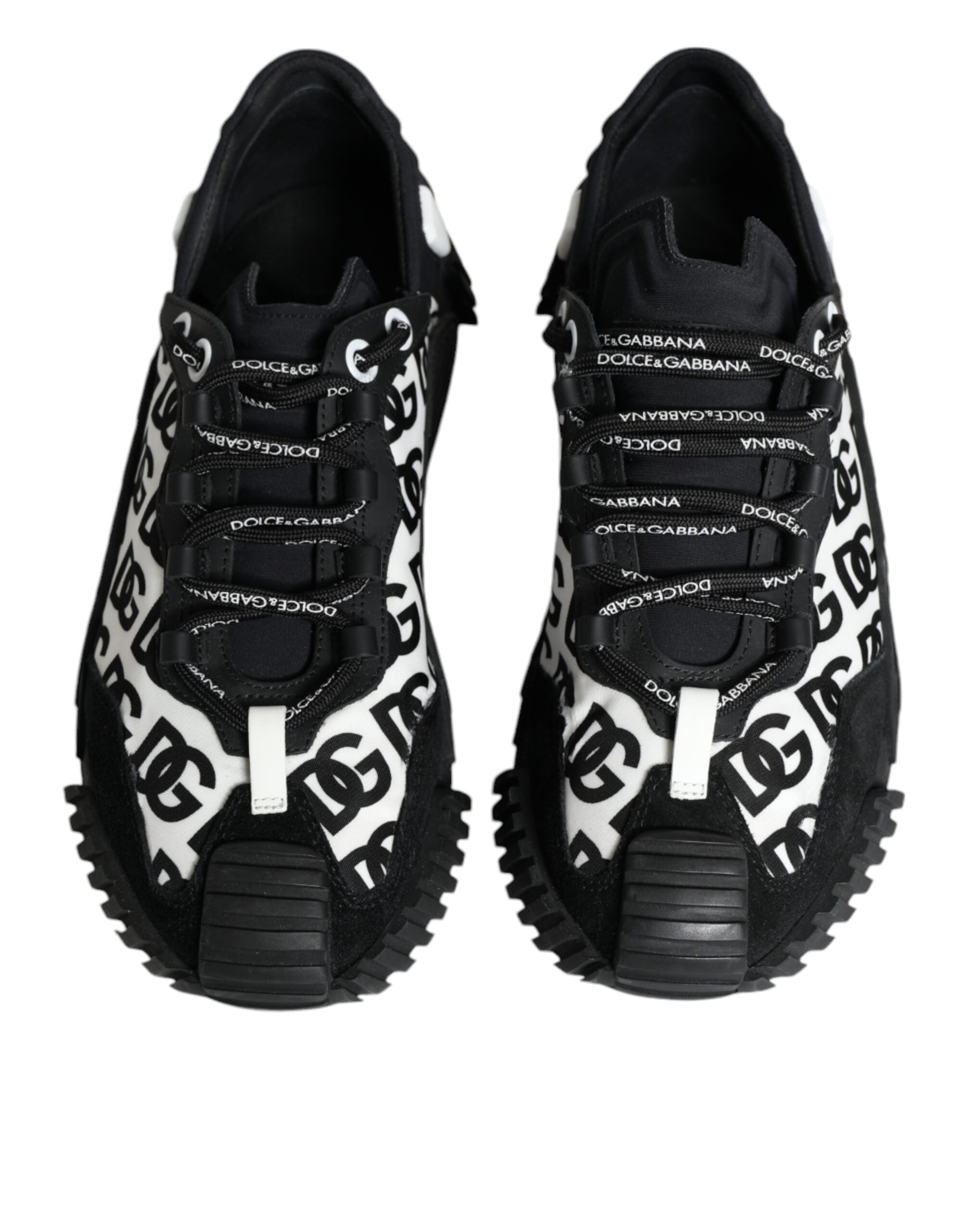 Dolce & Gabbana Black Logo Lace Up Low Top NS1 Sneakers Men's Shoes (Pre-Owned)