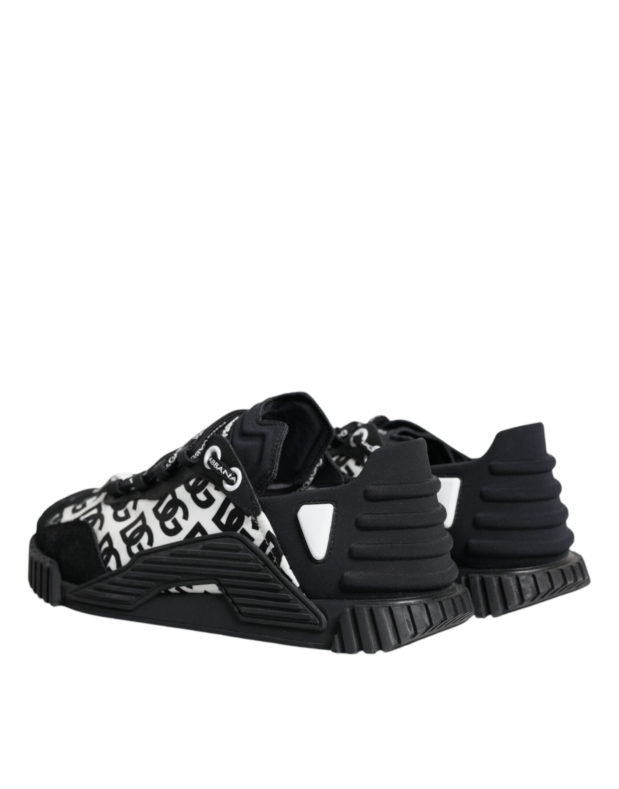 Dolce & Gabbana Black Logo Lace Up Low Top NS1 Sneakers Men's Shoes (Pre-Owned)
