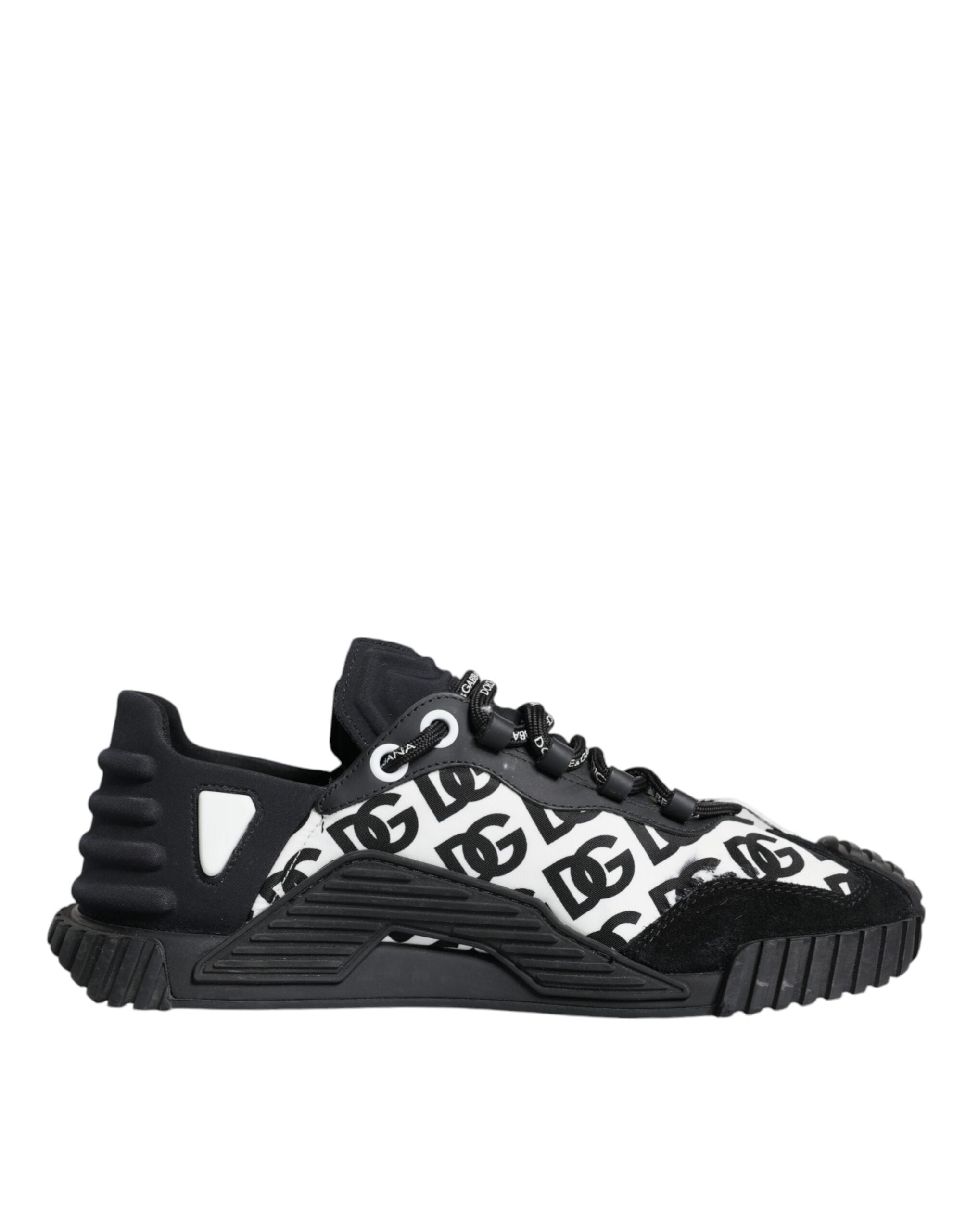 Dolce & Gabbana Black Logo Lace Up Low Top NS1 Sneakers Men's Shoes (Pre-Owned)