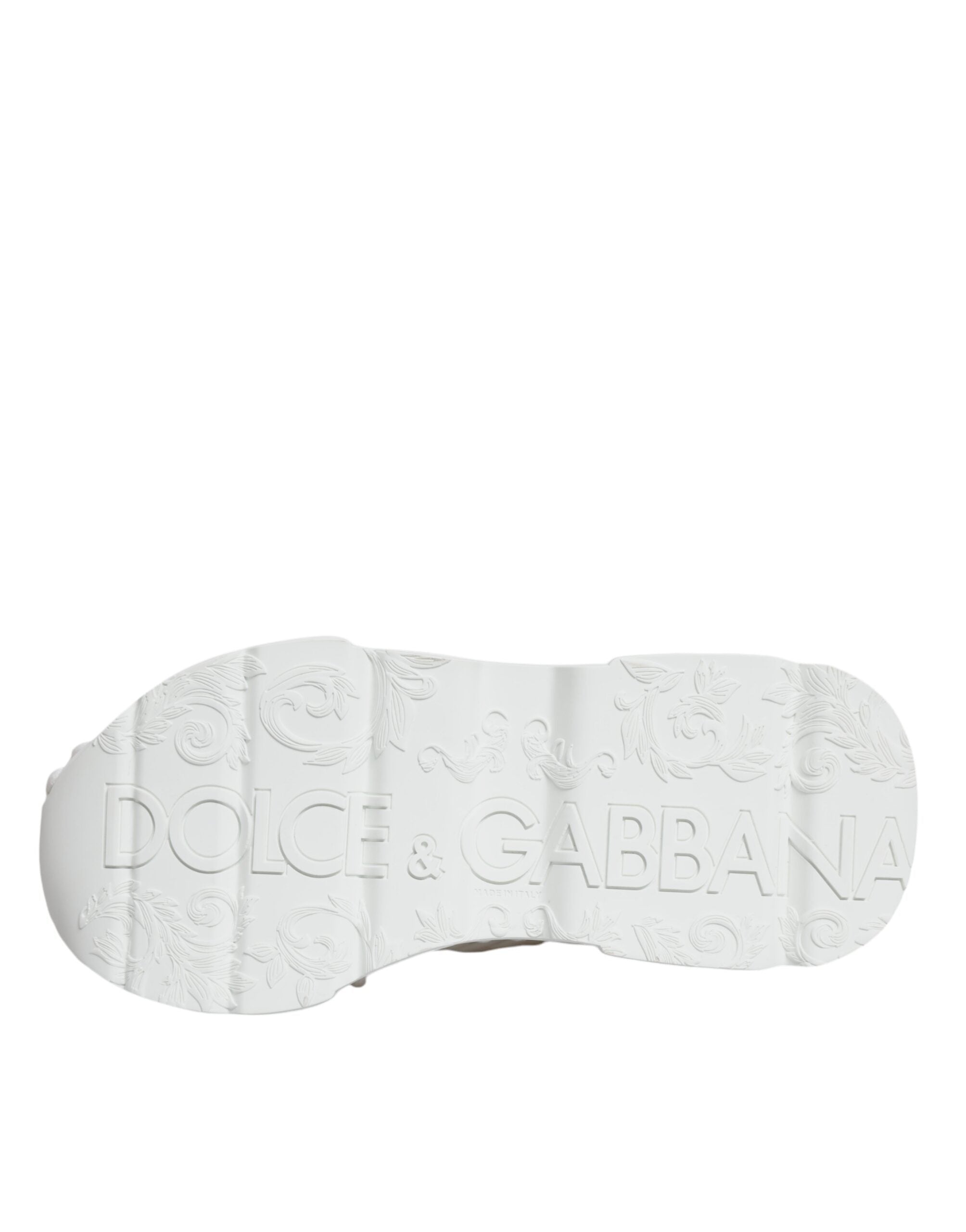 Dolce & Gabbana White Knitted Daymaster Sneakers Women's Shoes (Pre-Owned)