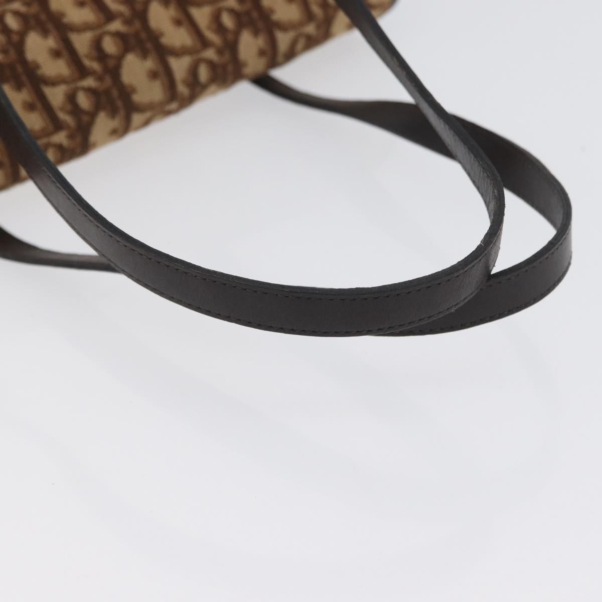 Christian Dior Trotter Canvas Beige Canvas Shoulder Bag Bag (Pre-Owned)