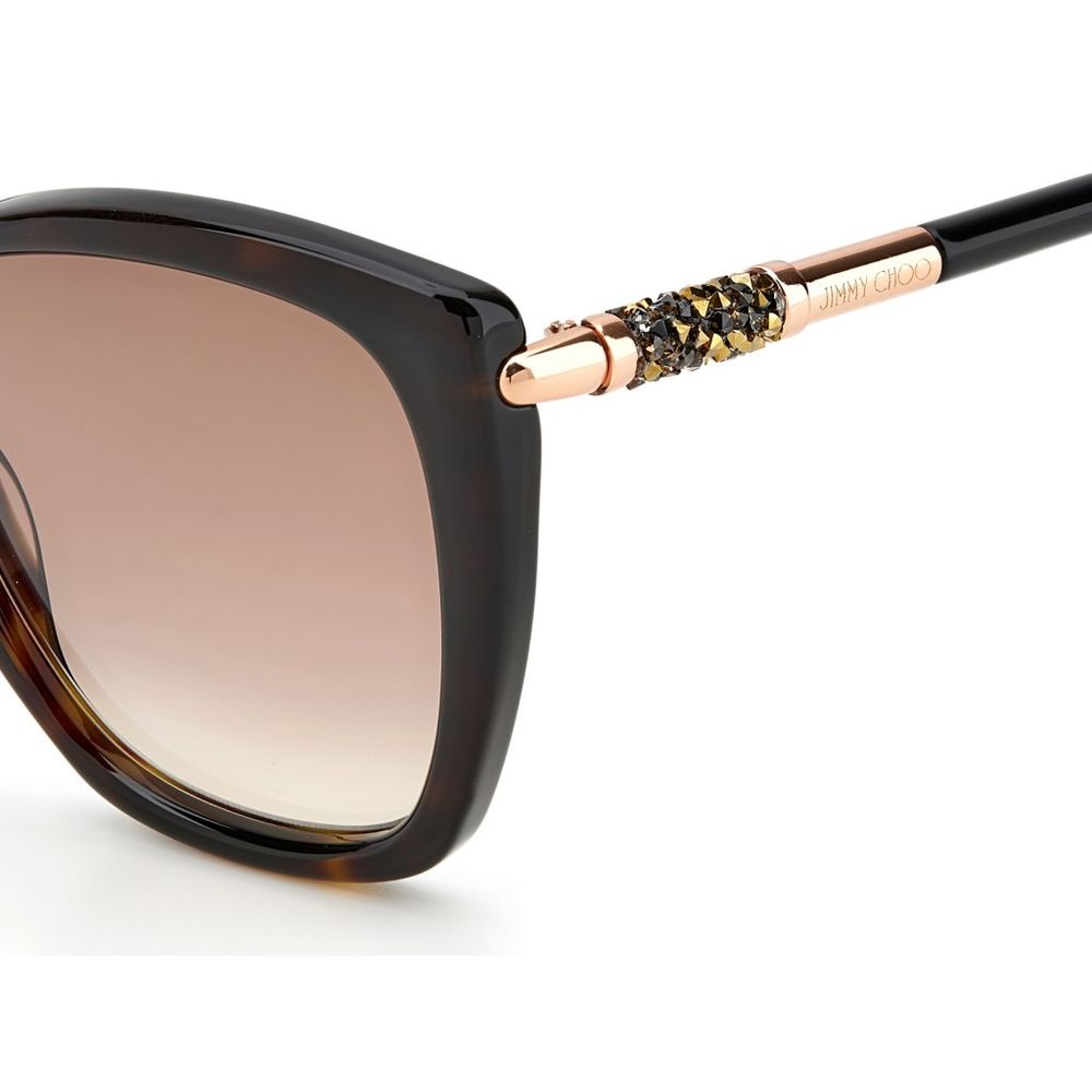 Jimmy Choo Brown Plastic Women's Sunglasses