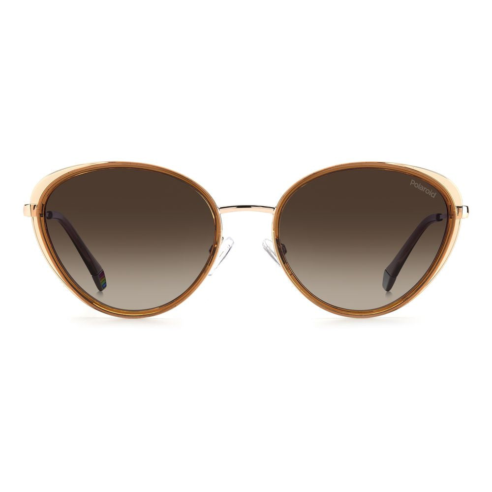 Polaroid Beige Plastic Women's Sunglasses