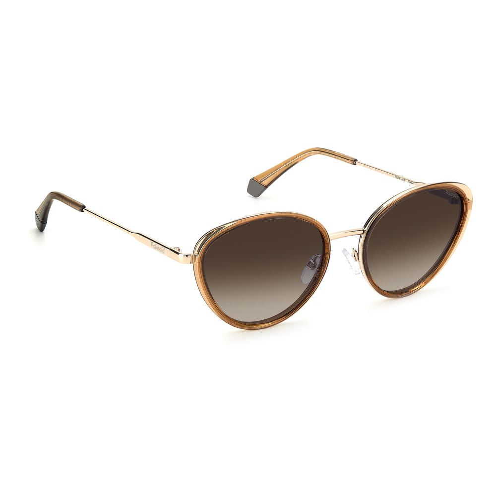 Polaroid Beige Plastic Women's Sunglasses