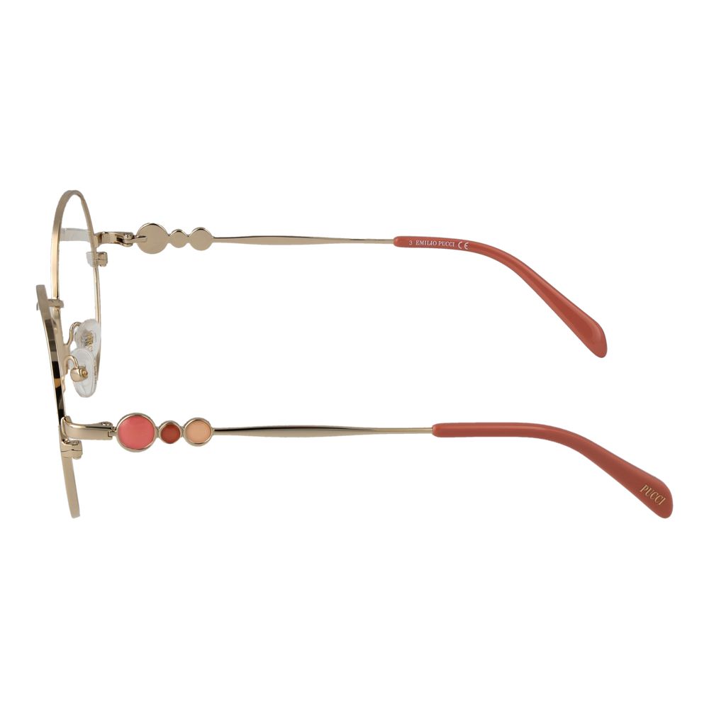 Emilio Pucci Gold Metal Glasses Women's (Frames)