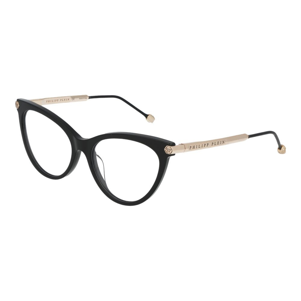 Philipp Plein Black Cellulose Acetate Glasses Women's (Frames)
