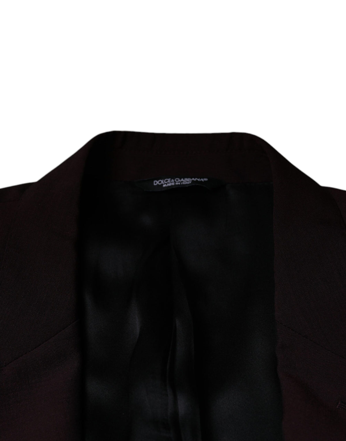Dolce & Gabbana Bordeaux Wool Single Breasted Dress Men's Blazer
