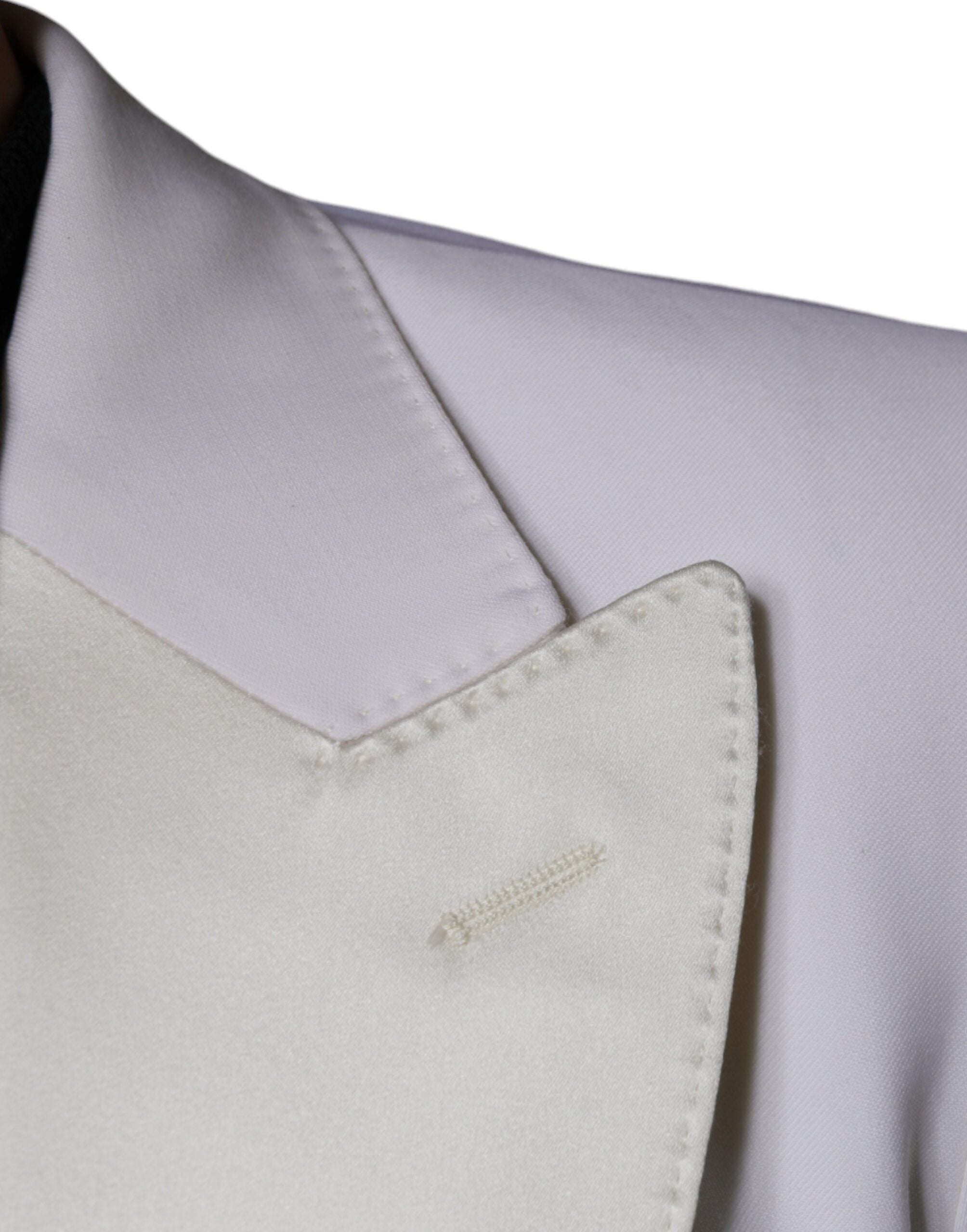 Dolce & Gabbana Off White Wool Single Breasted Dress Men's Blazer
