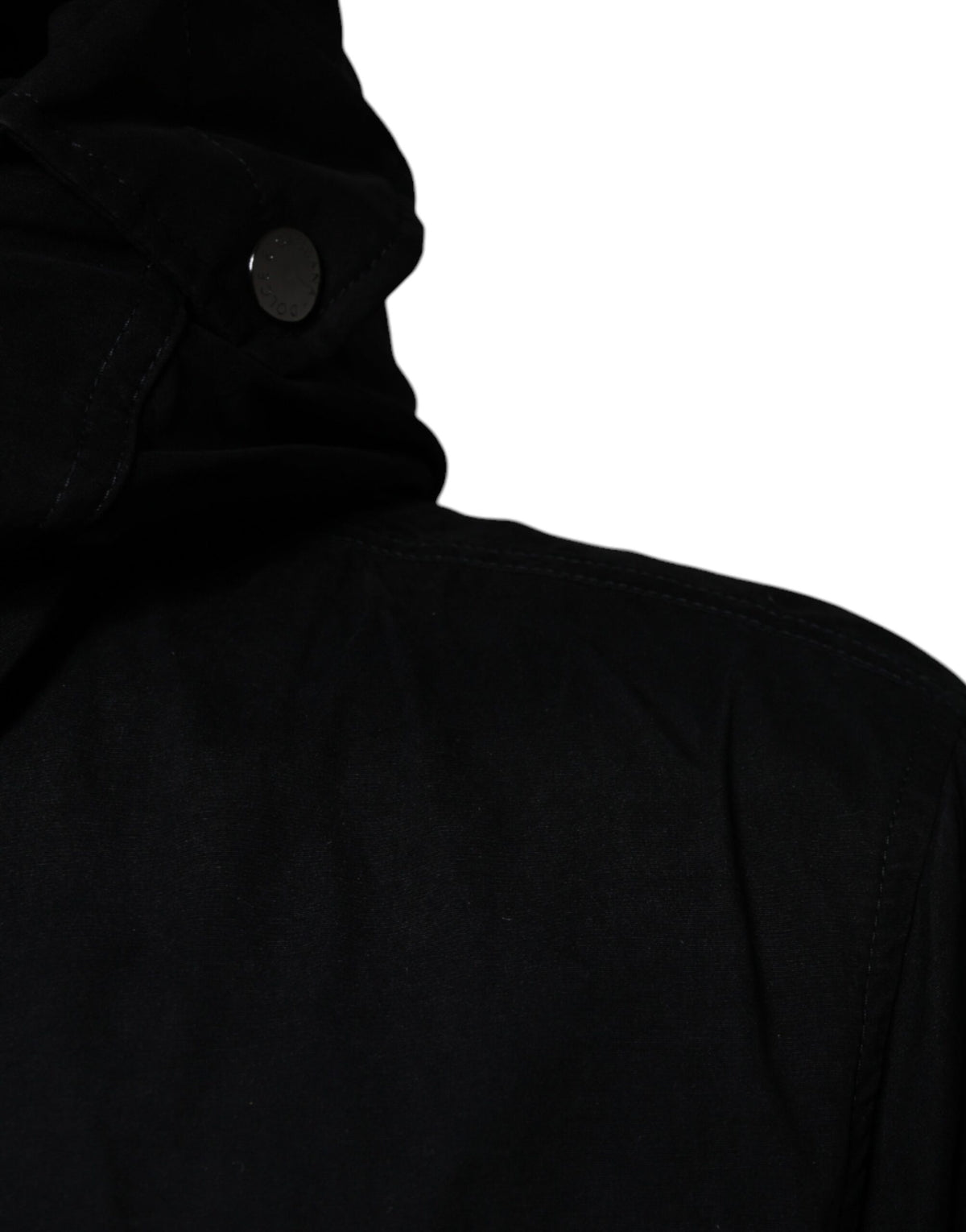 Dolce & Gabbana Black Hooded Parka Cotton Trench Coat Men's Jacket