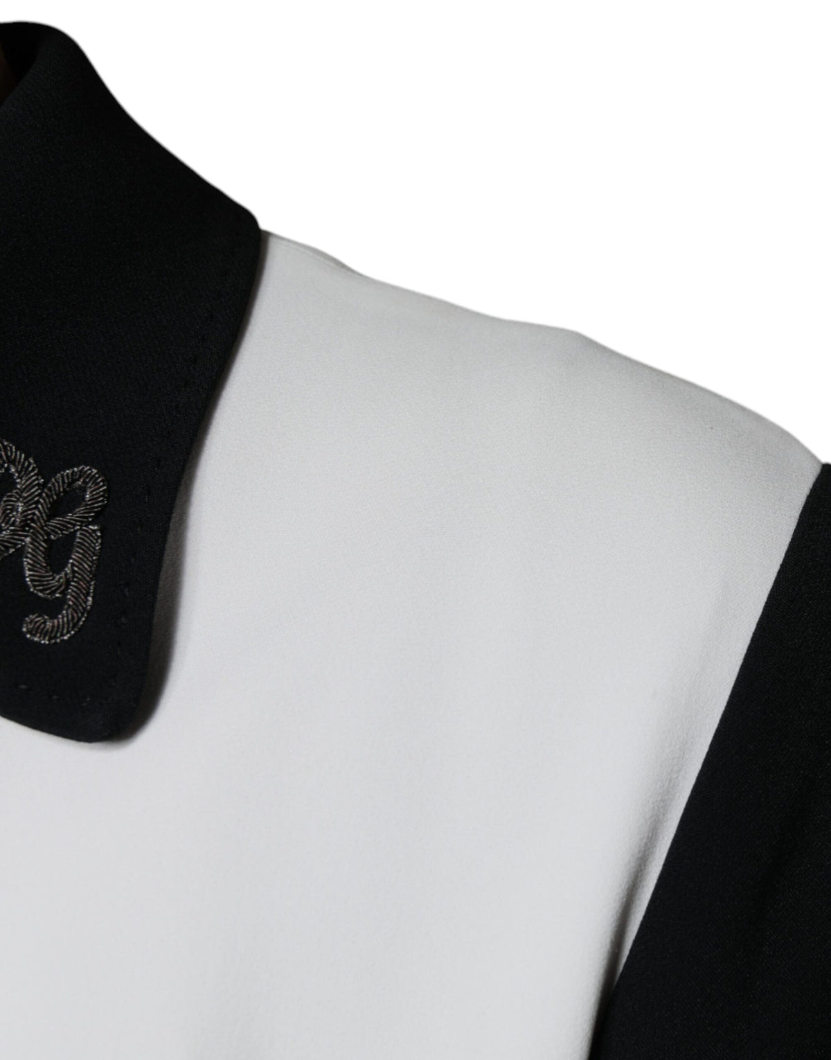 Dolce & Gabbana Black White DG Crown Full Zip Blouson Men's Jacket (Pre-Owned)