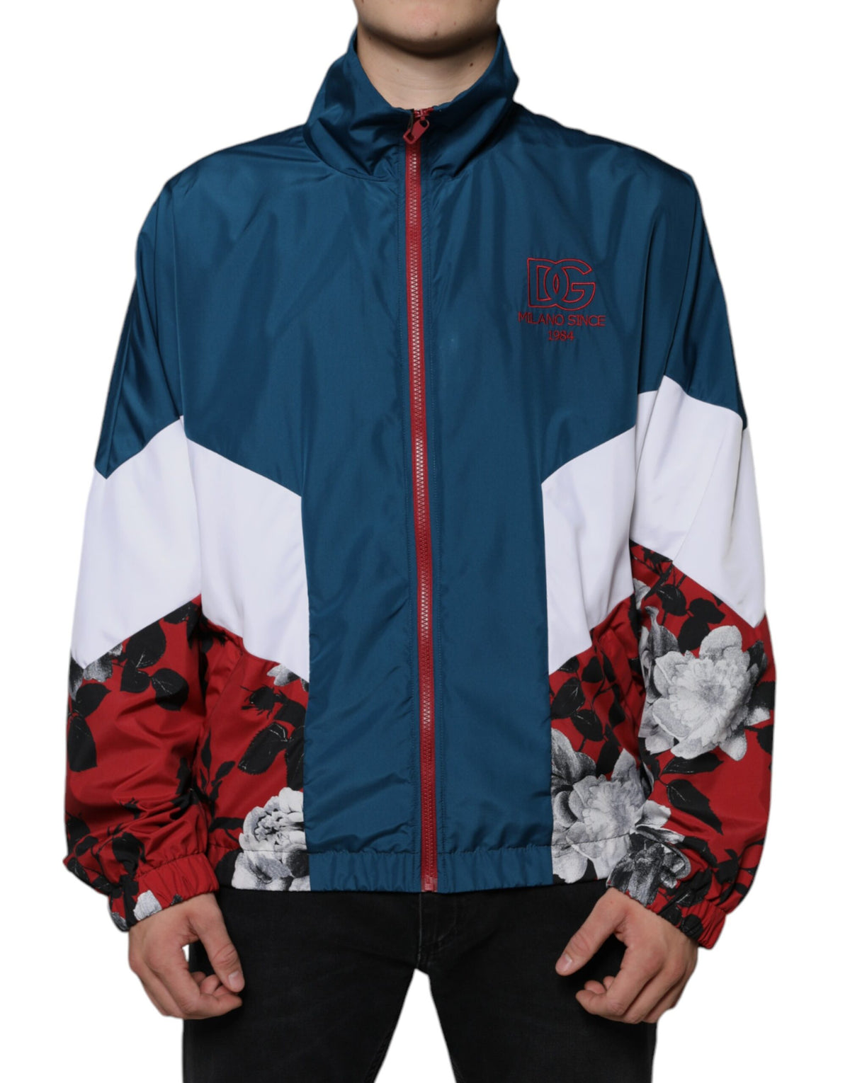 Dolce & Gabbana Multicolor Polyester Full Zip Men's Jacket (Pre-Owned)