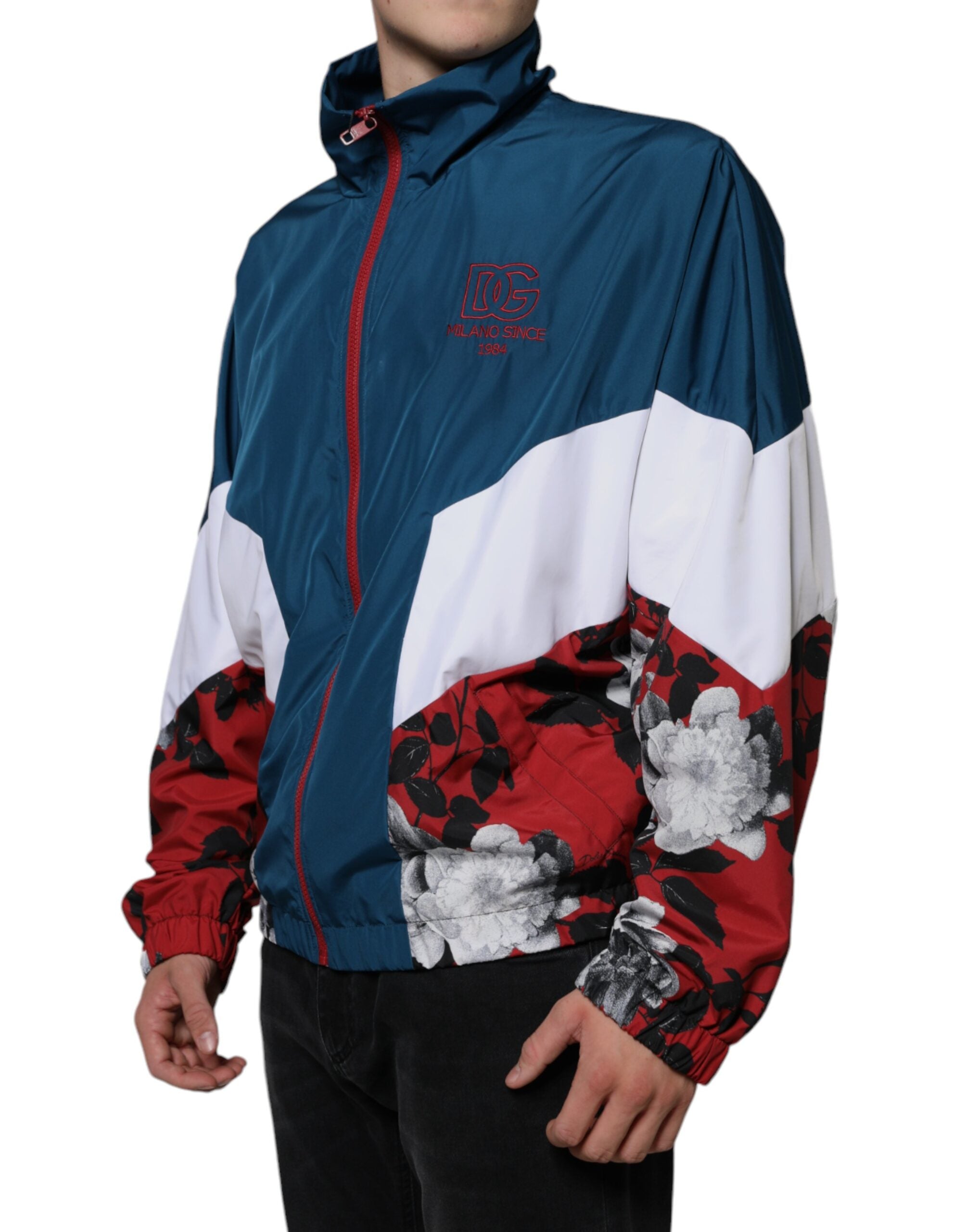 Dolce & Gabbana Multicolor Polyester Full Zip Men's Jacket (Pre-Owned)