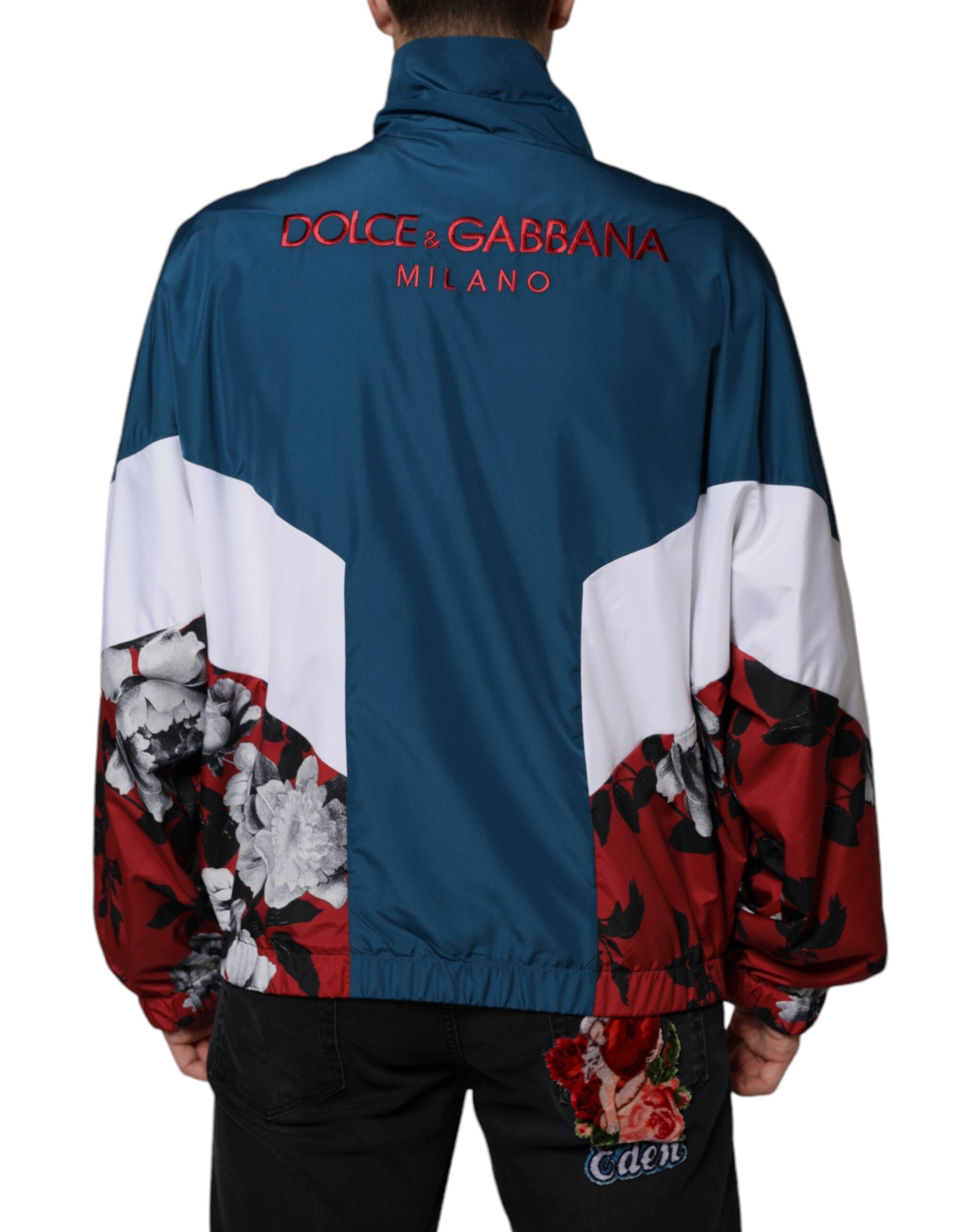 Dolce & Gabbana Multicolor Polyester Full Zip Men's Jacket