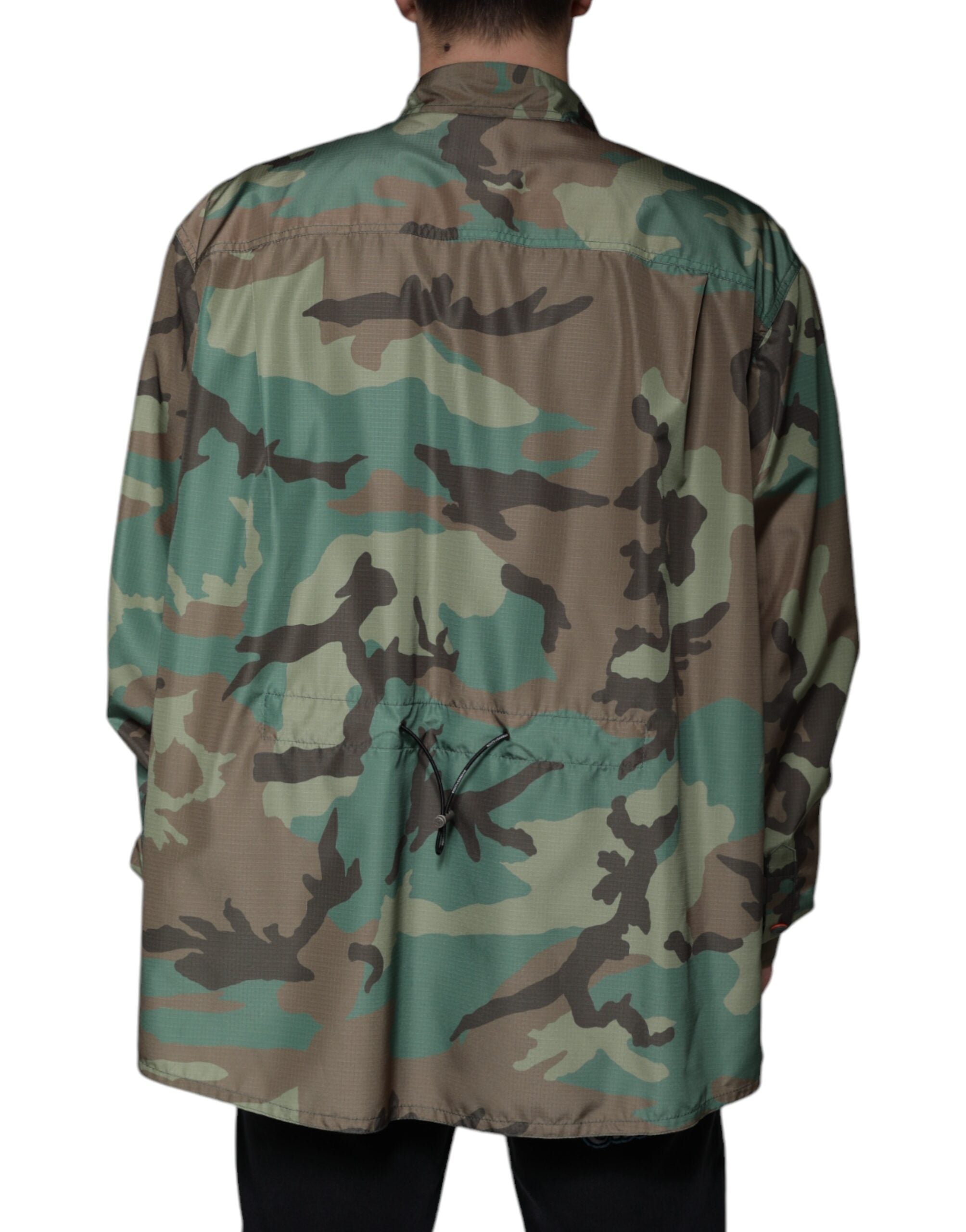 Dolce & Gabbana Multicolor Camouflage Button Down Men's Shirt (Pre-Owned)