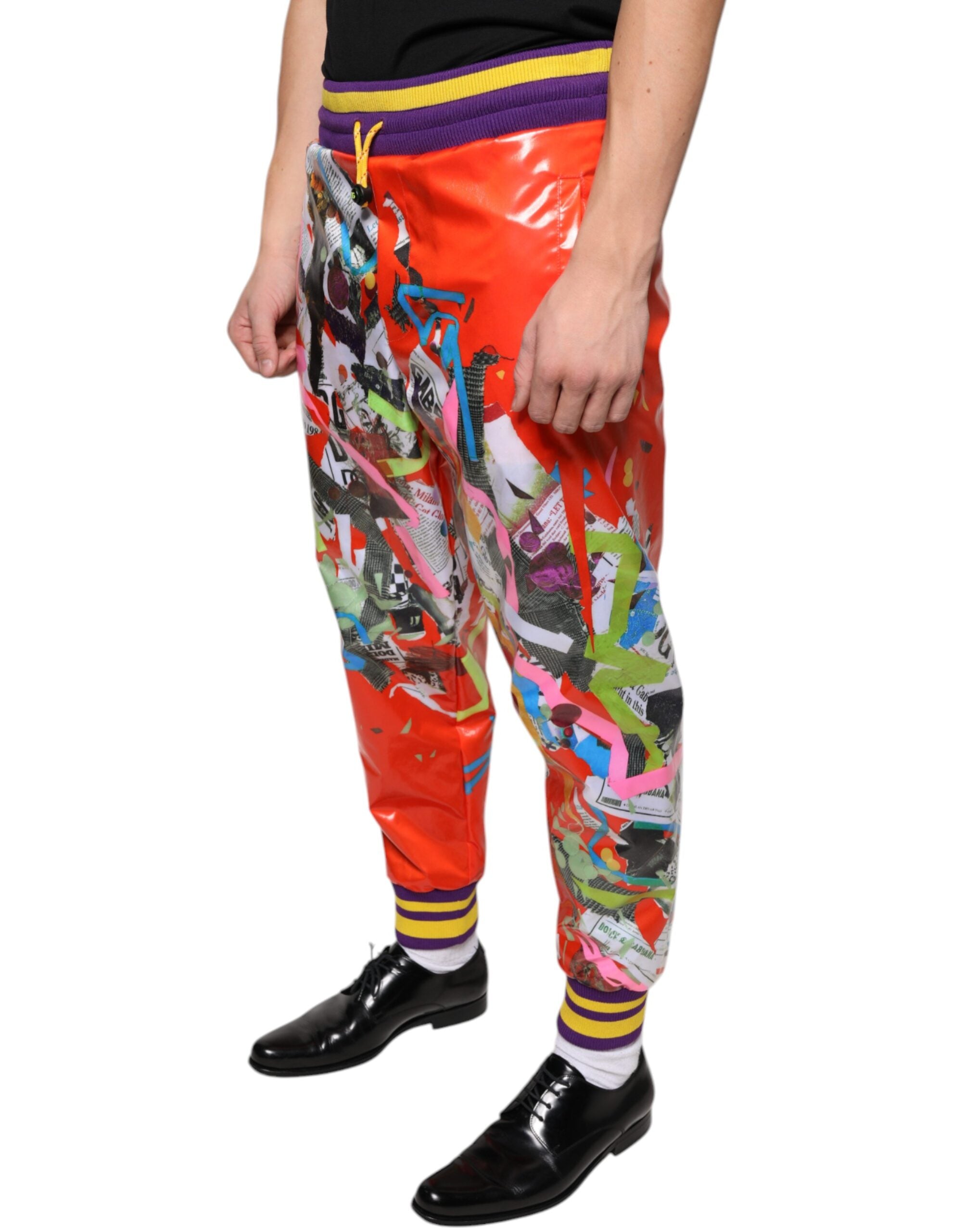 Dolce & Gabbana Multicolor Printed Jogger SweatMen's Men's Pants