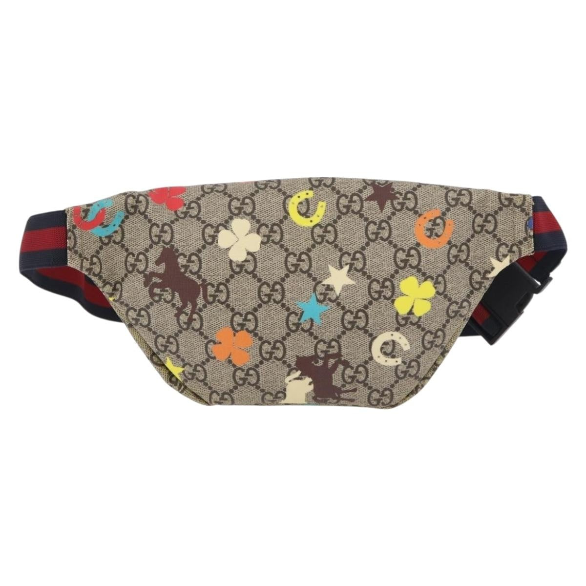 Gucci Children's Belt Bag Printed Gg Coated Canvas Beige Canvas Clutche & Pouche Bag (Pre-Owned)