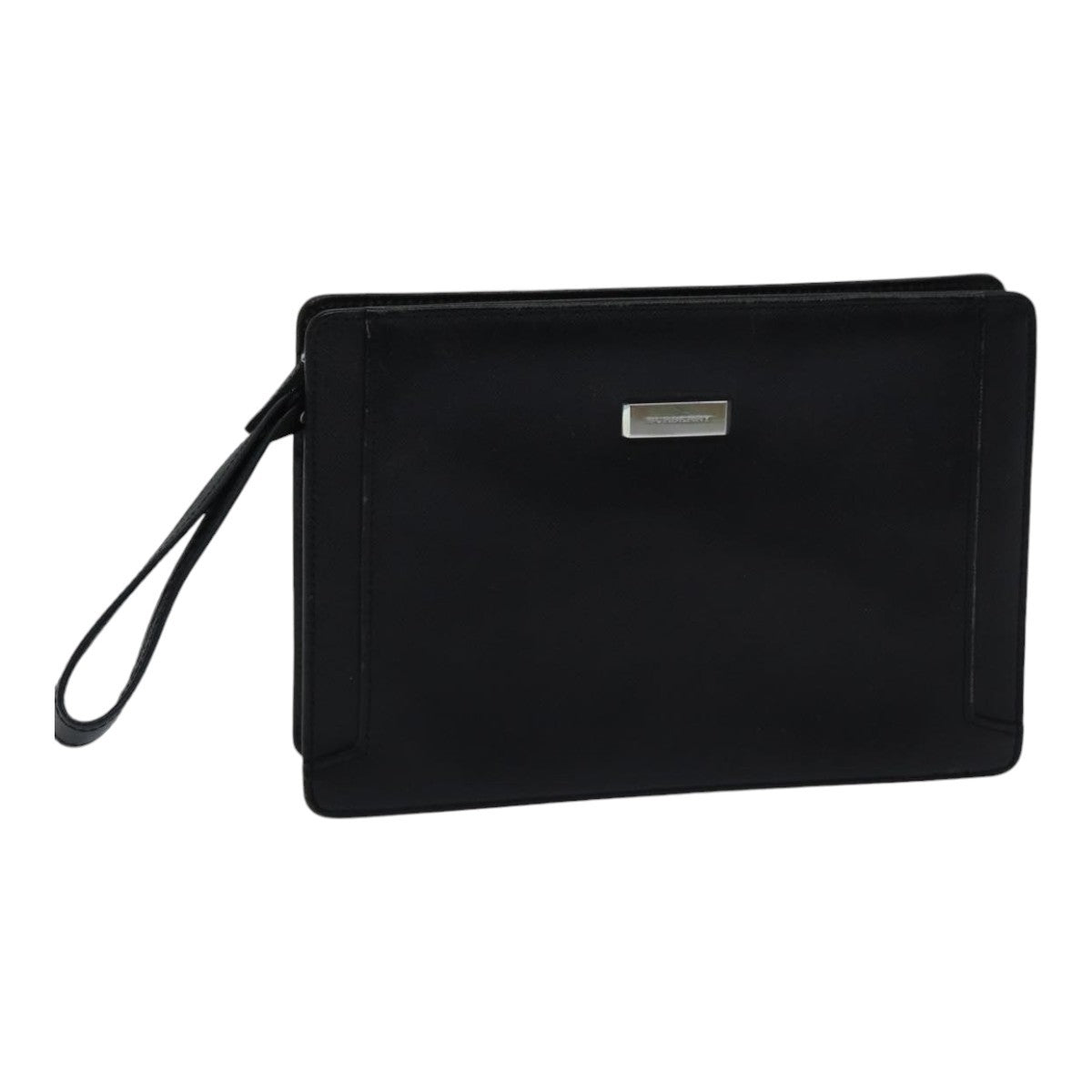 Burberry Vintage Leather Black Leather Clutche & Pouche Bag (Pre-Owned)