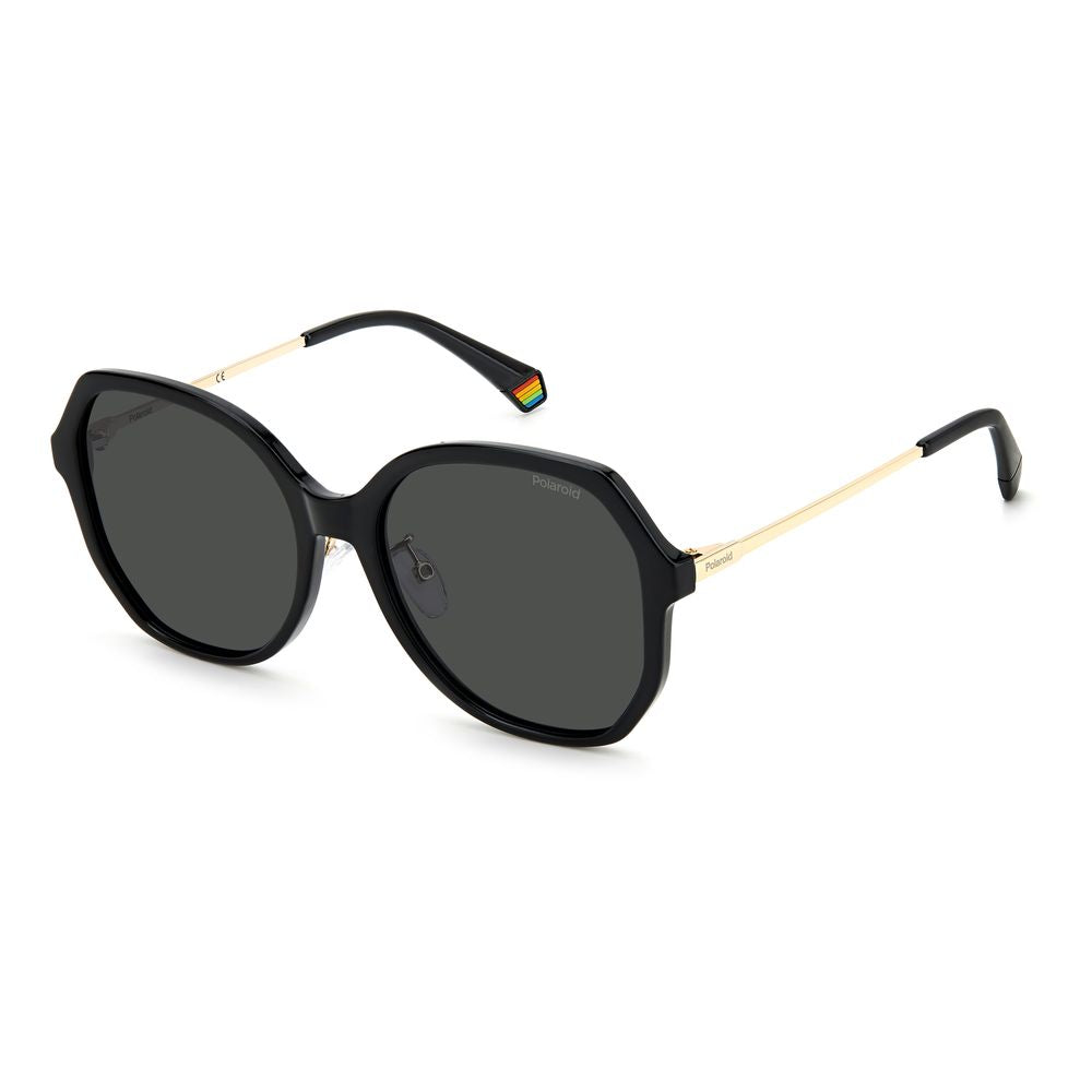Polaroid Black Plastic Women's Sunglasses