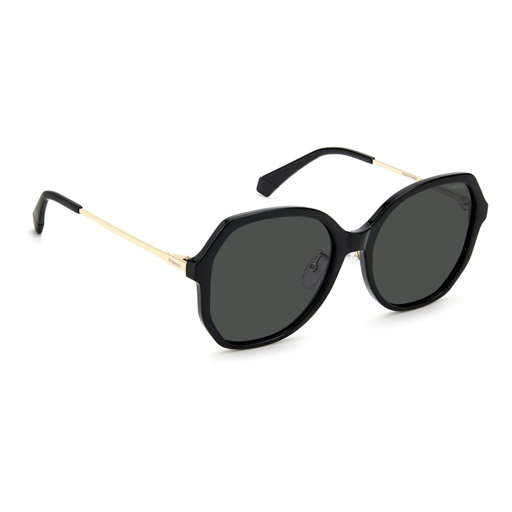 Polaroid Black Plastic Women's Sunglasses