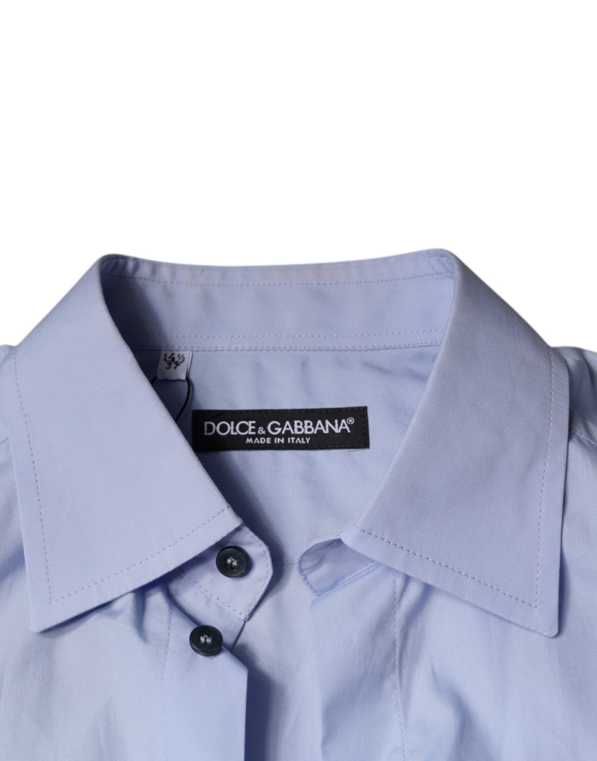 Dolce & Gabbana Light Blue Cotton Men Dress Formal Men's Shirt (Pre-Owned)