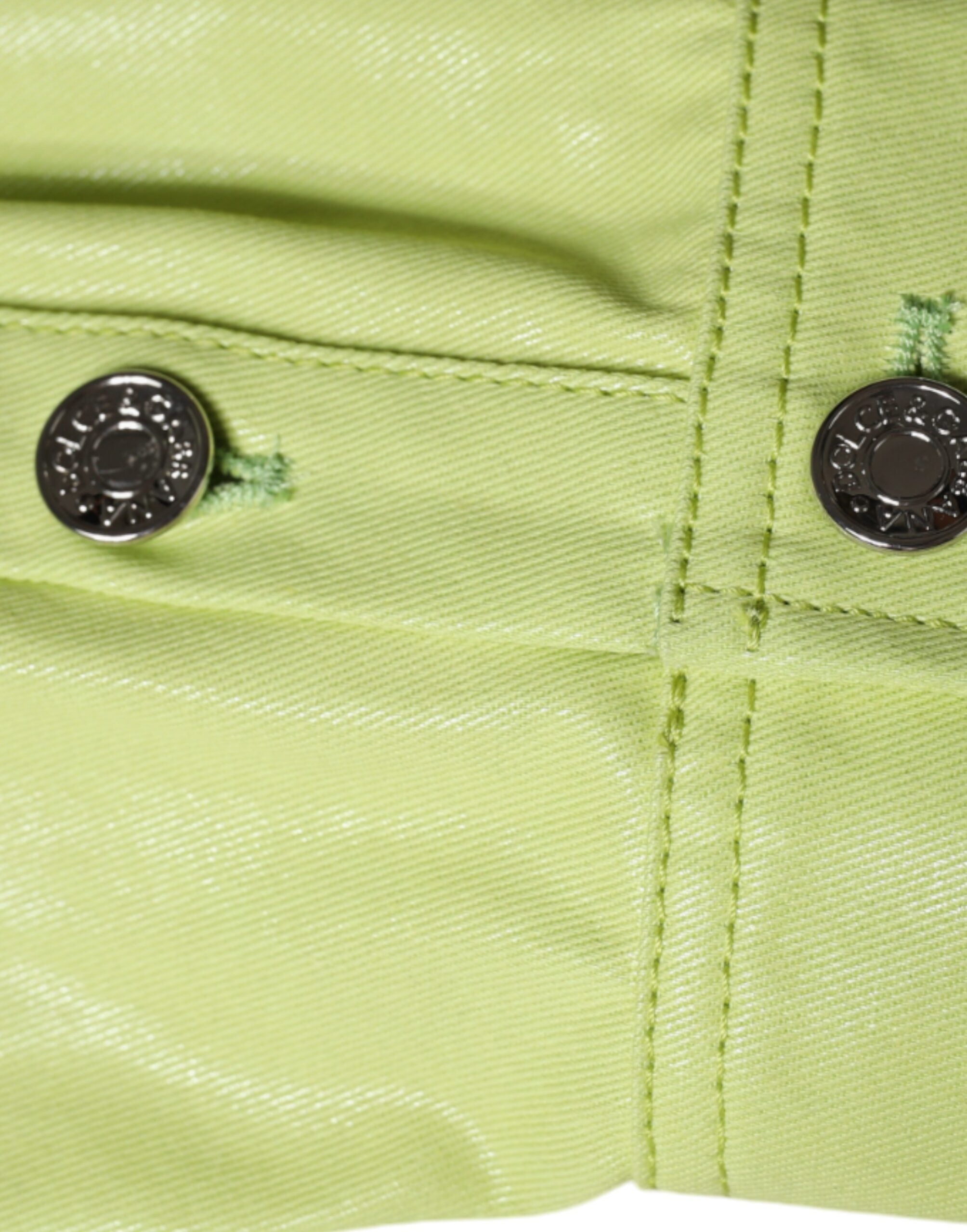 Dolce & Gabbana Green Cotton Collared Men Button Down Men's Shirt