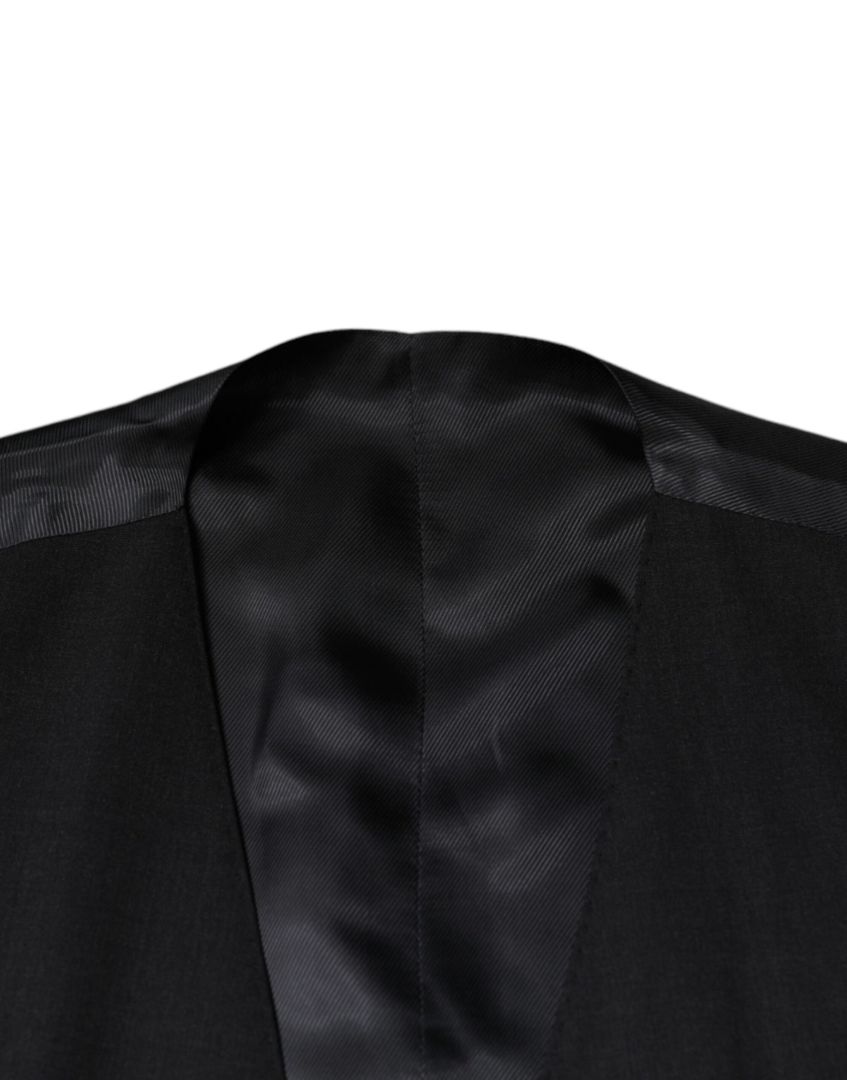 Dolce & Gabbana Black Wool Waistcoat Dress Formal Men's Vest (Pre-Owned)