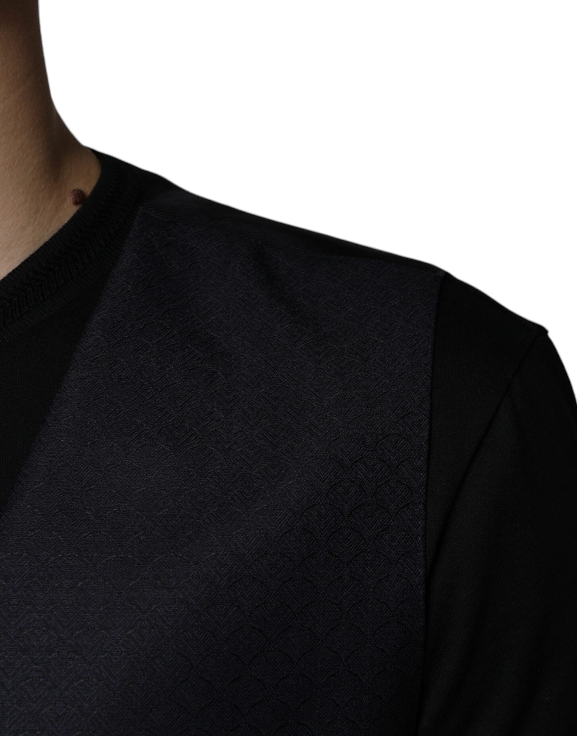 Dolce & Gabbana Black Wool Waistcoat Dress Formal Men's Vest