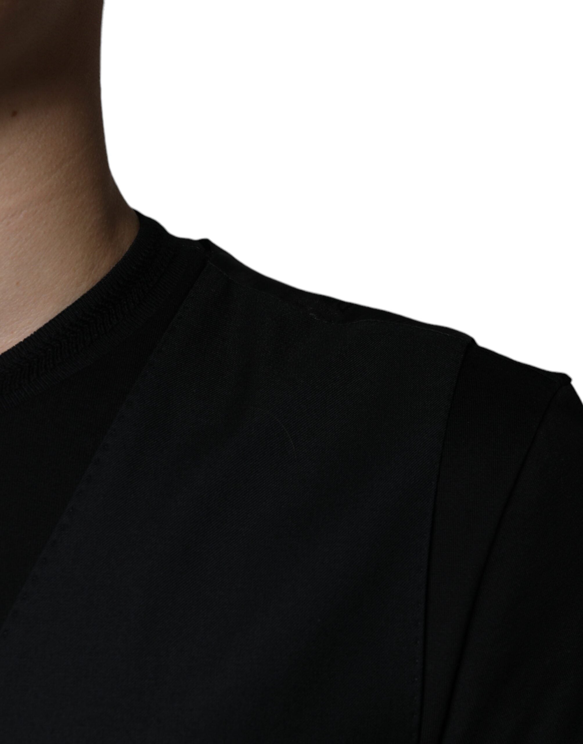 Dolce & Gabbana Black Wool Waistcoat Dress Formal Men's Vest