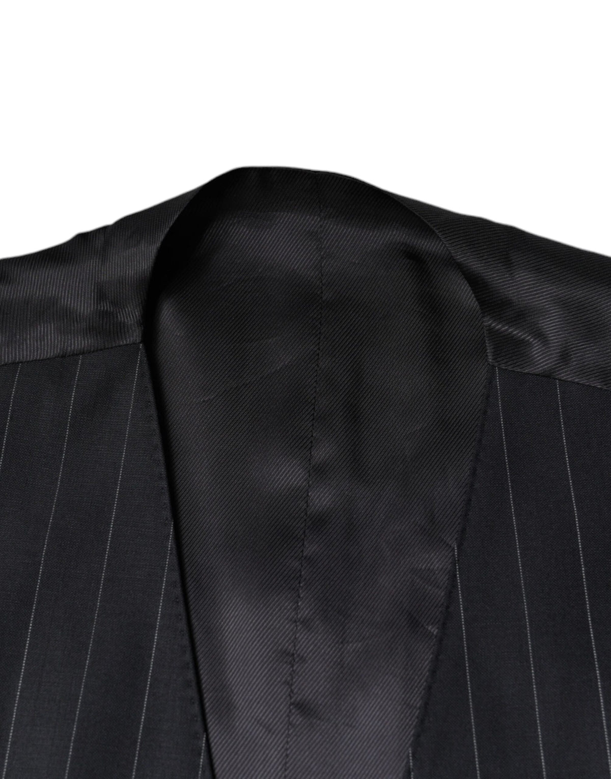Dolce & Gabbana Black Leather Waistcoat Dress Formal Men's Vest