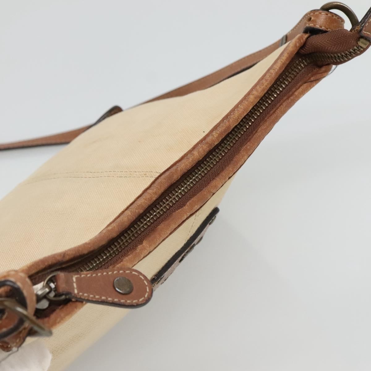 Burberry Blue Label Canvas Beige Canvas Shoulder Bag Bag (Pre-Owned)