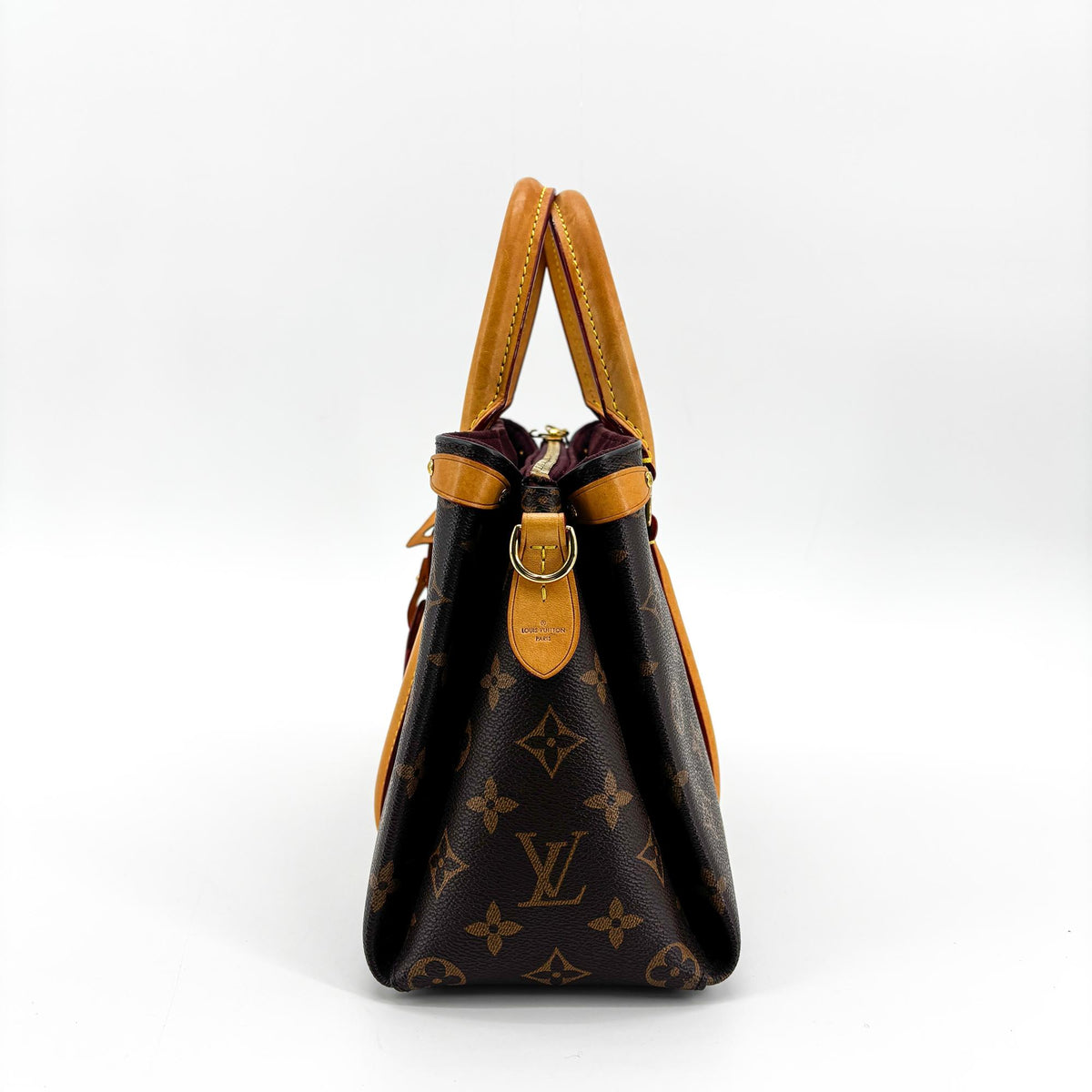 Louis Vuitton Soufflot Monogram Canvas With Leather Brown Canvas Tote Bag Bag (Pre-Owned)