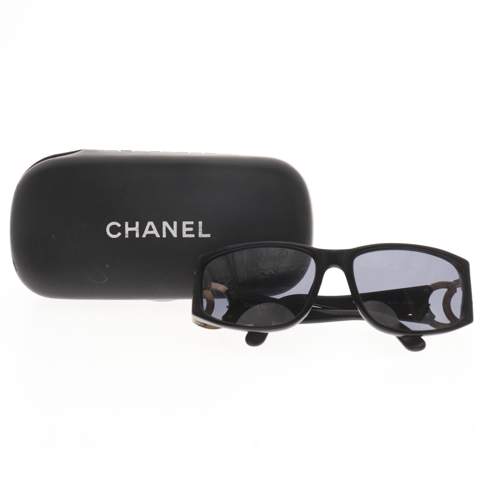 Chanel Logo Cc Plastic Black Plastic Sunglasse Accessory (Pre-Owned)