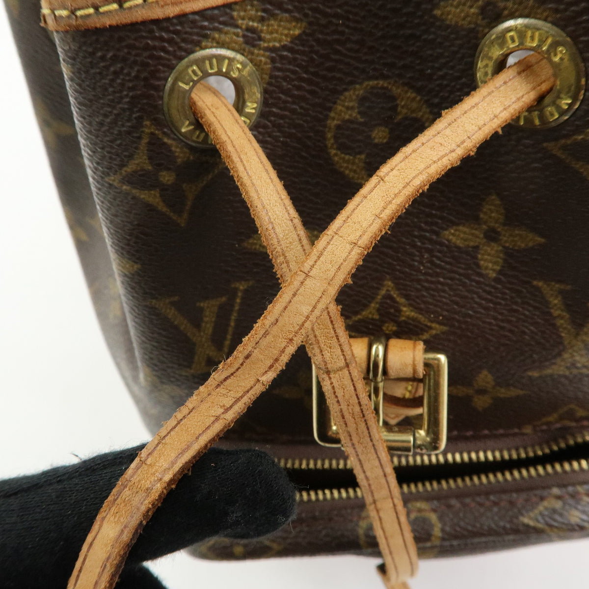 Louis Vuitton Vintage Montsouris Monogram Canvas Brown Canvas Backpack Bag (Pre-Owned)