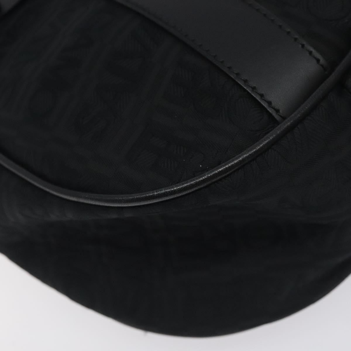 Salvatore Ferragamo Shoulder Canvas Black Canvas Shoulder Bag Bag (Pre-Owned)